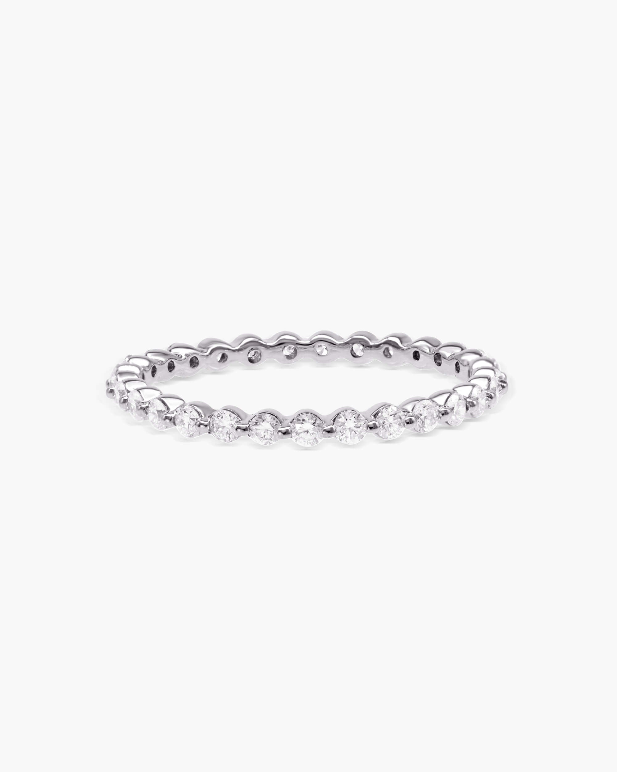 0.4 CT Round Full Eternity Lab Grown Diamond Wedding Band