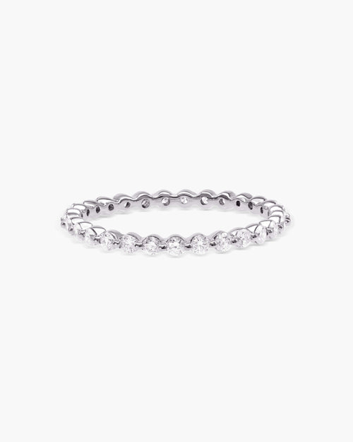 0.4 CT Round Full Eternity Lab Grown Diamond Wedding Band