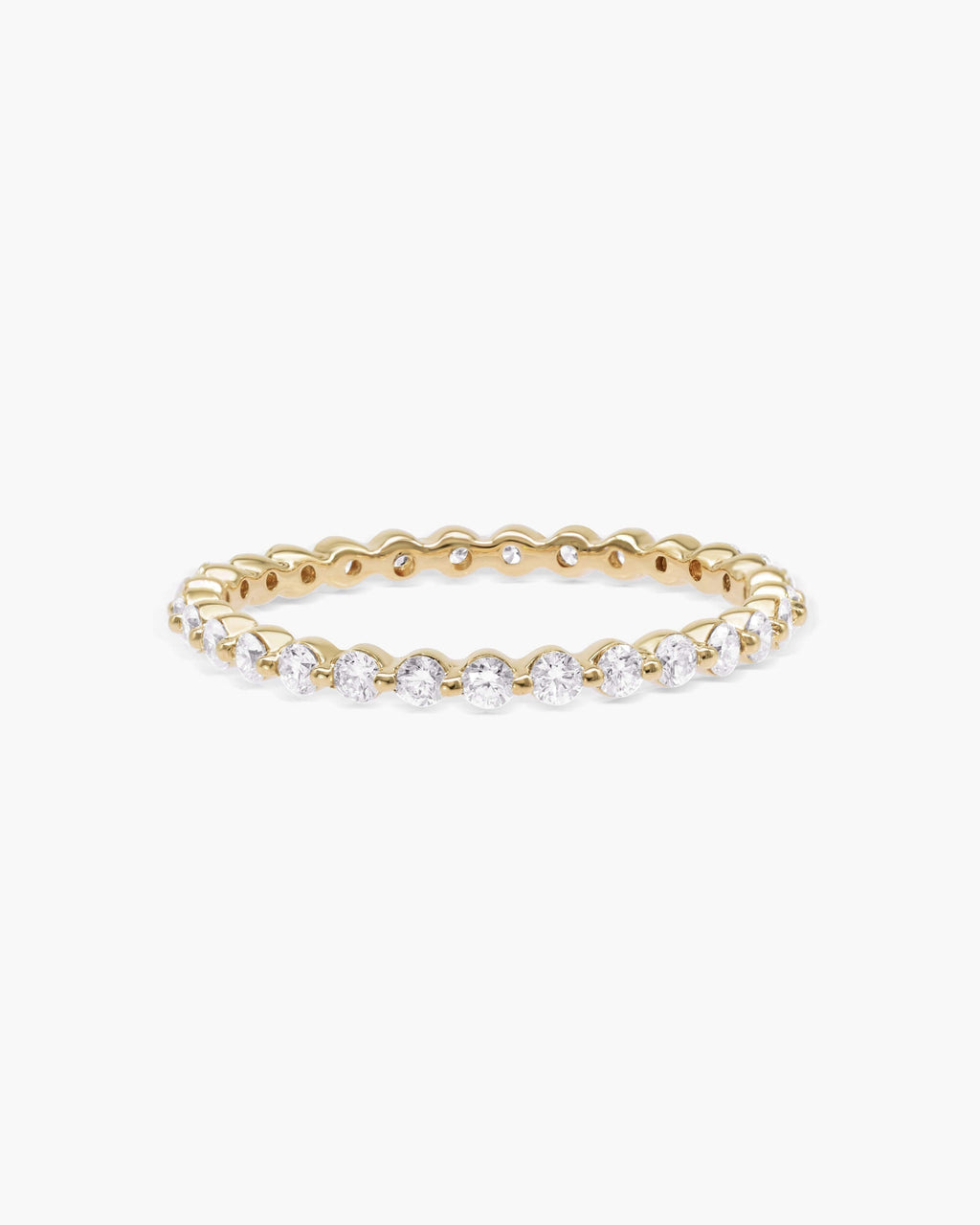 0.4 CT Round Full Eternity Lab Grown Diamond Wedding Band