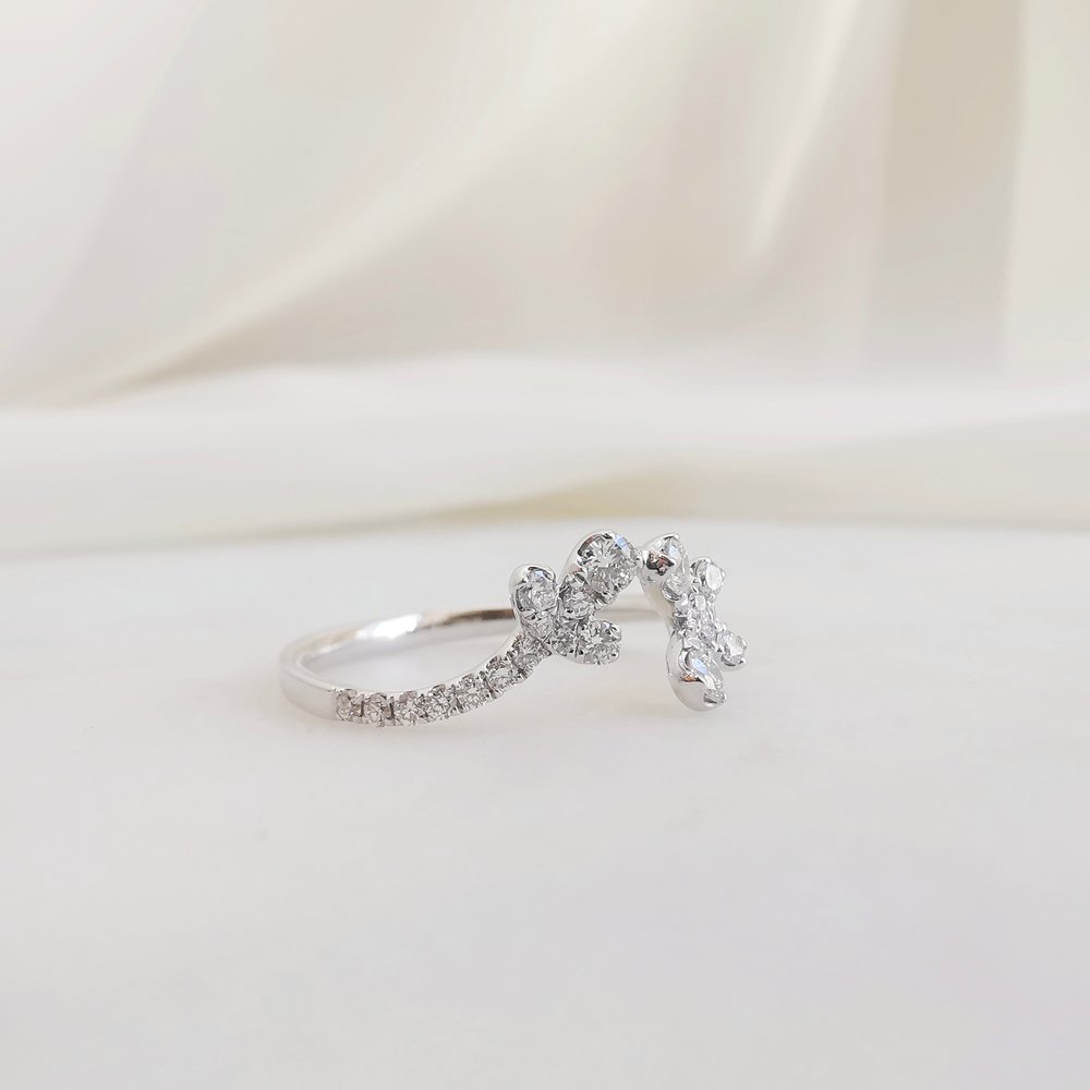 0.41 CT Round Unique Lab Grown Diamond Wedding Band