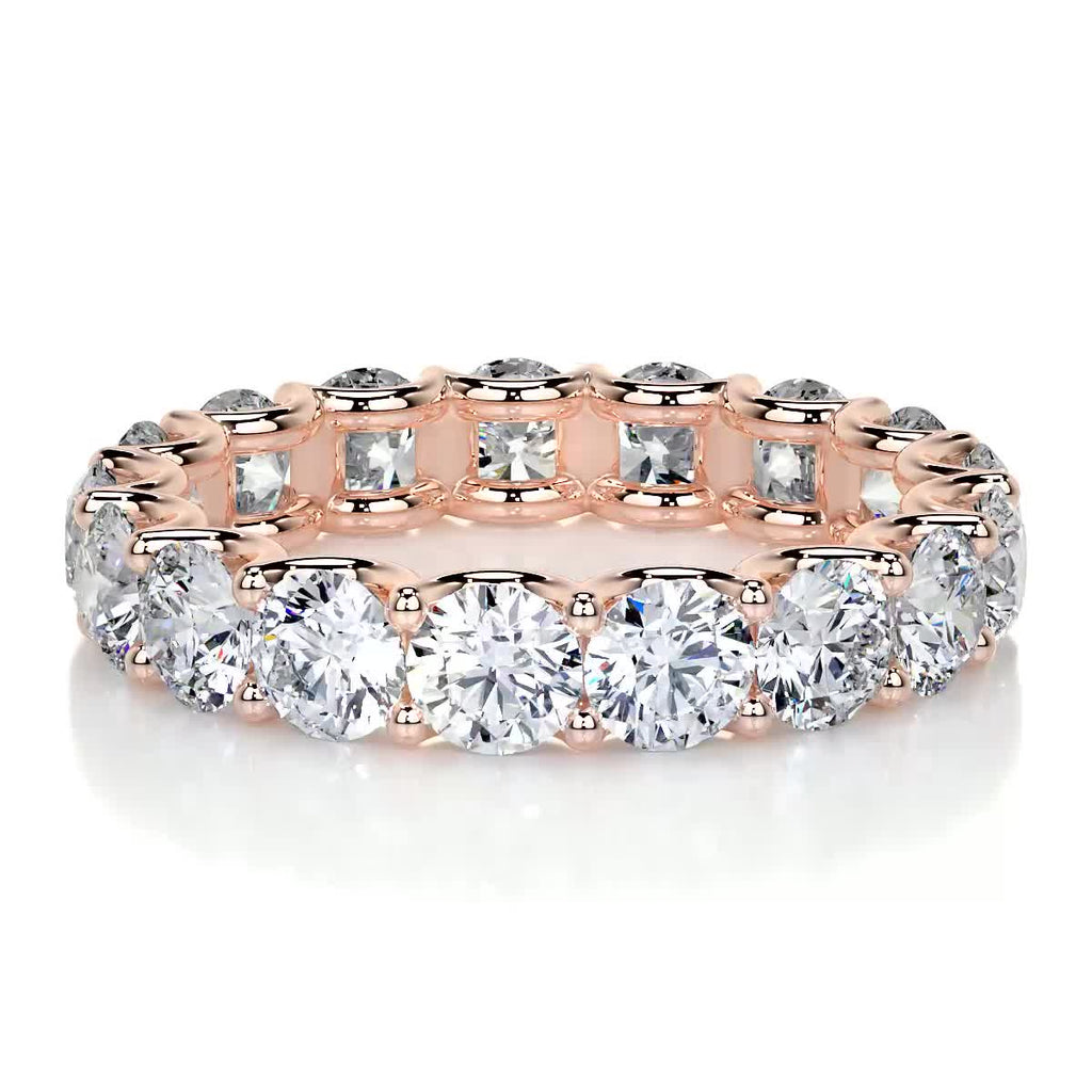 4 CT Round Full Eternity Lab Grown Diamond Wedding Band