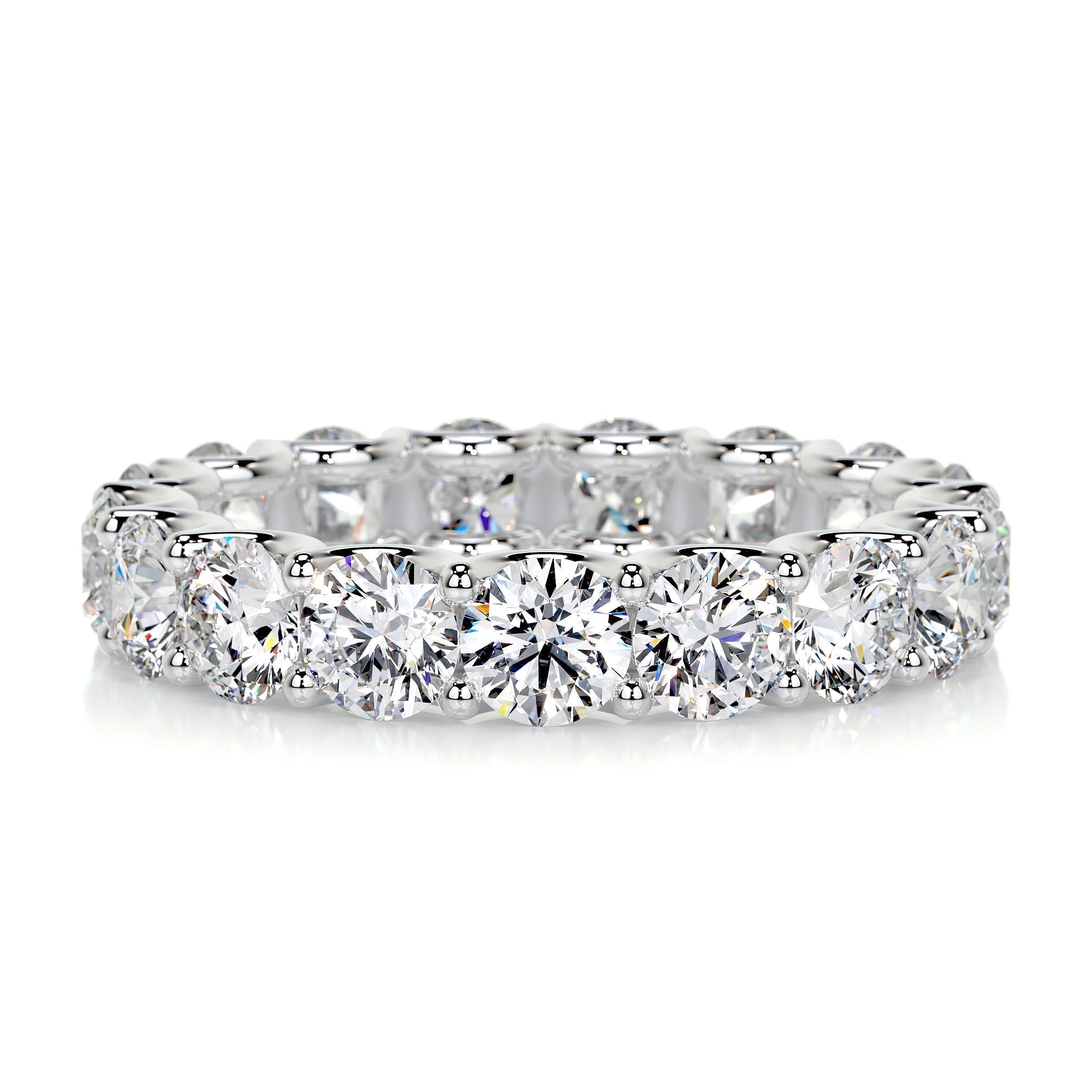 4 CT Round Full Eternity Lab Grown Diamond Wedding Band