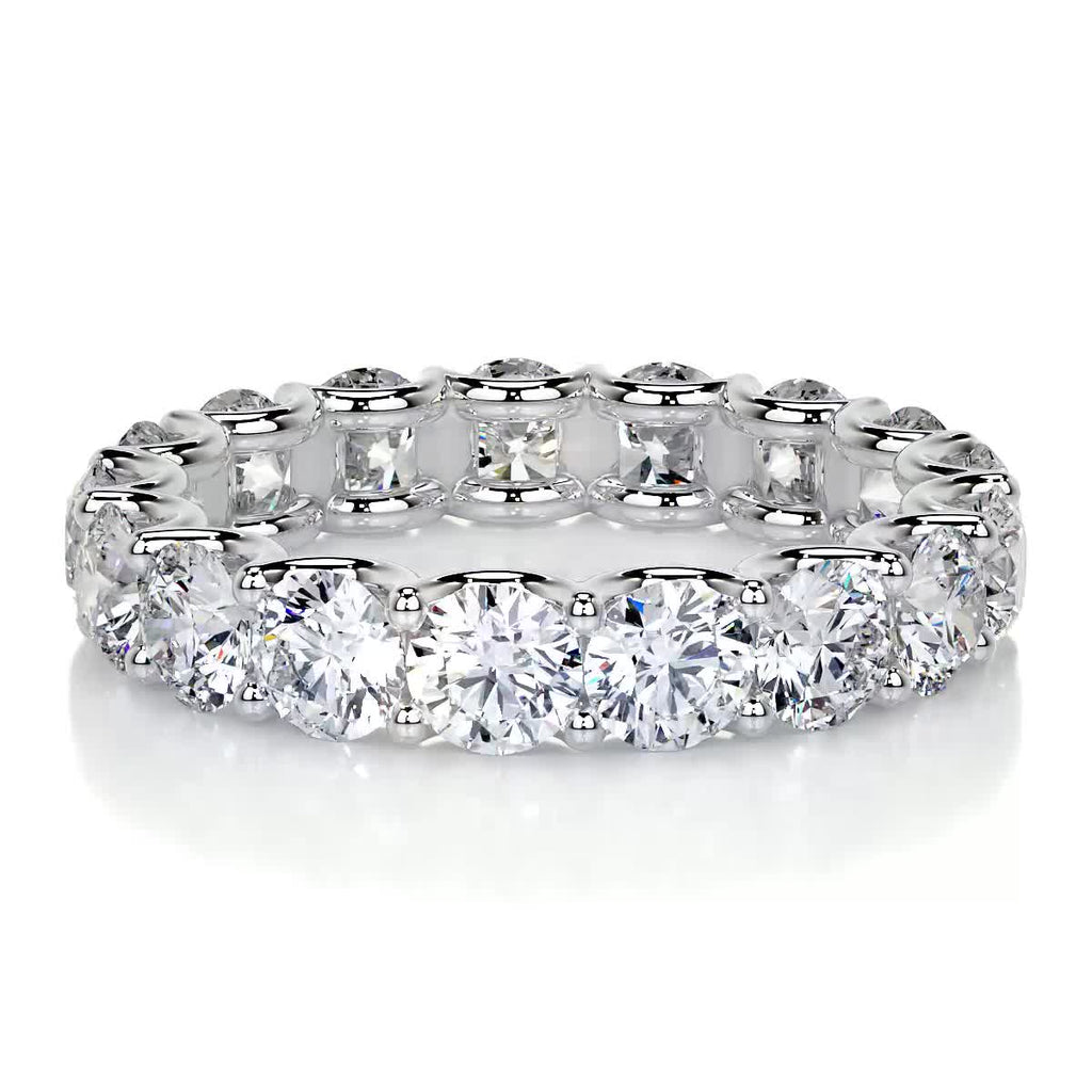 4 CT Round Full Eternity Lab Grown Diamond Wedding Band
