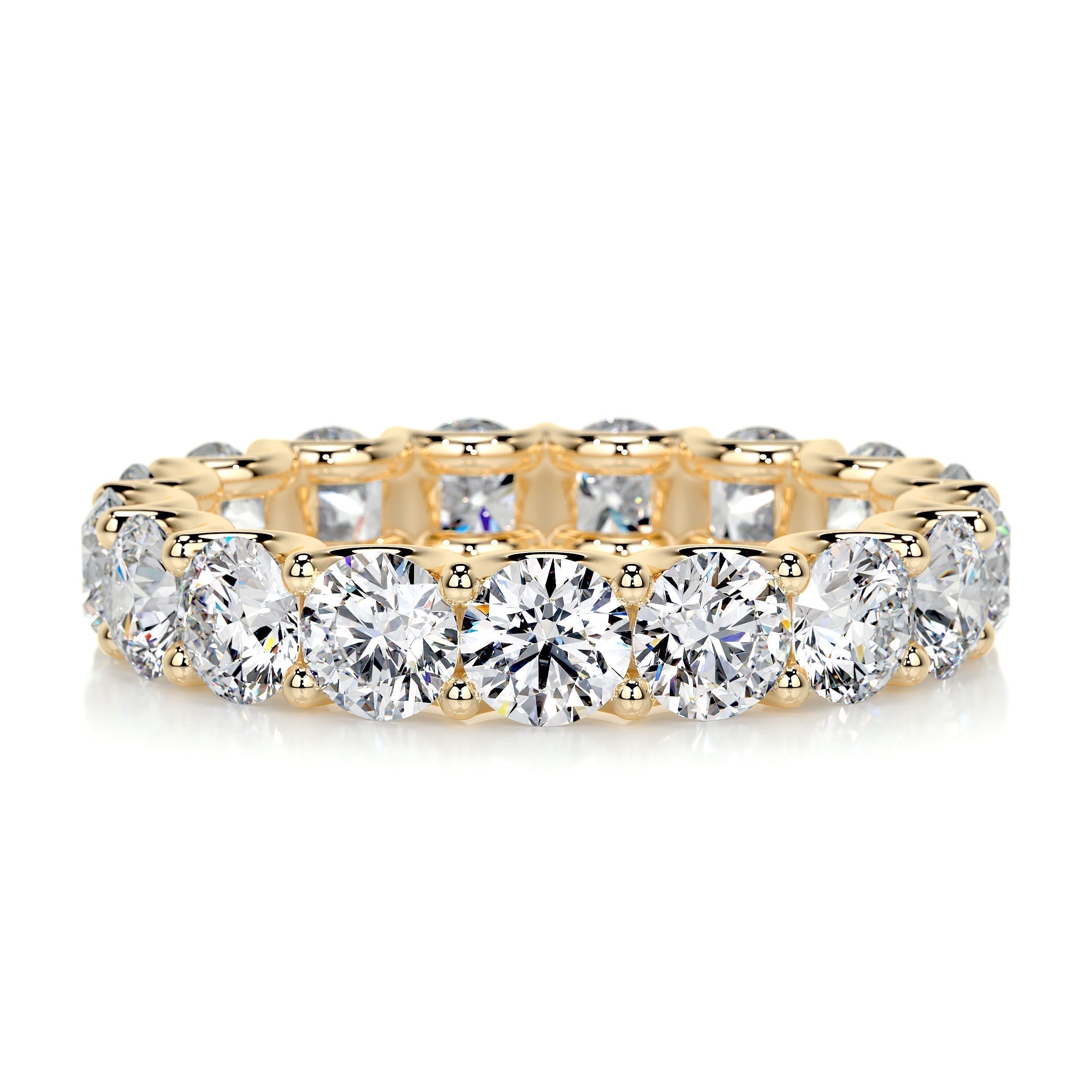 4 CT Round Full Eternity Lab Grown Diamond Wedding Band