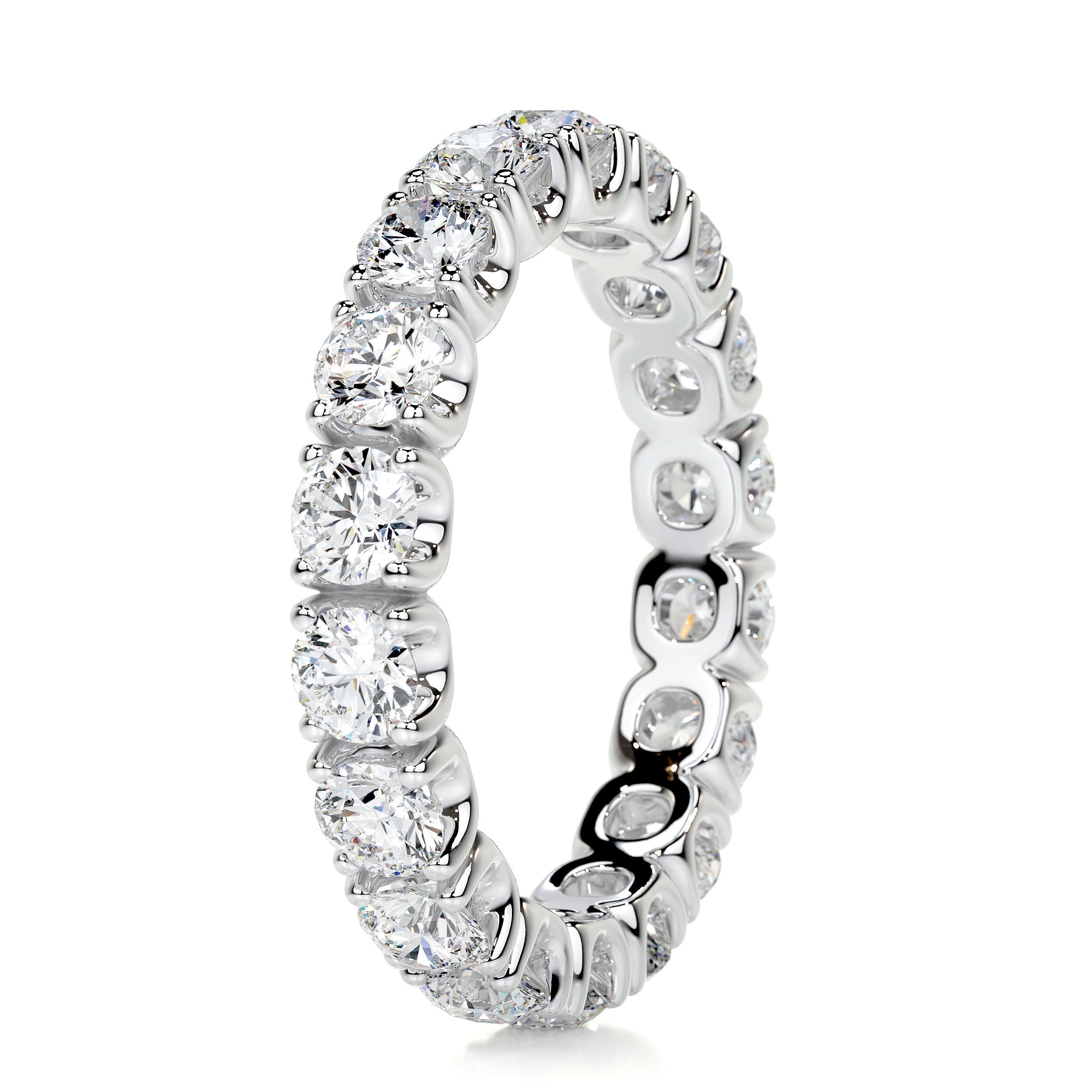 2.4 CT Round Full Etrnity Lab Grown Diamond Wedding Band