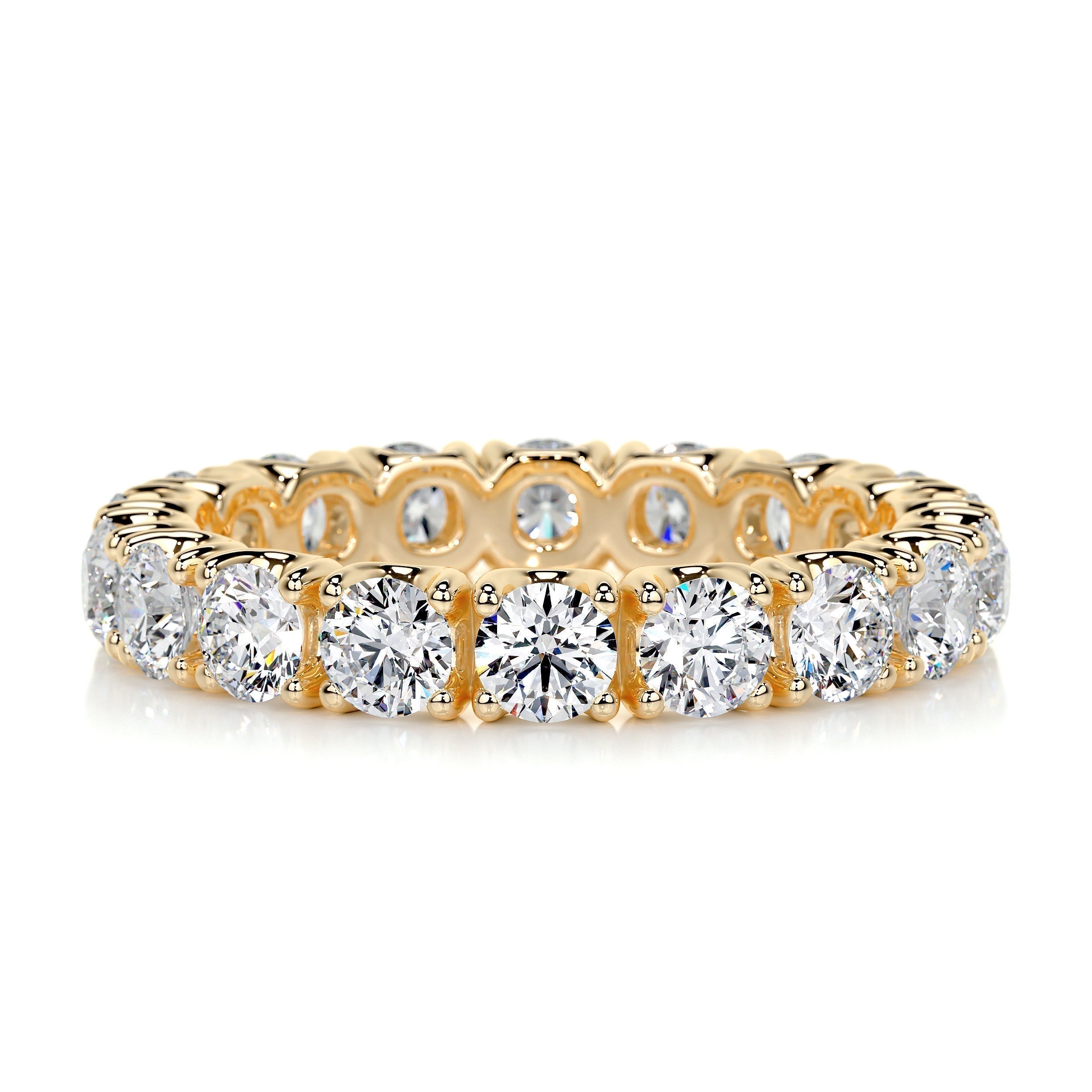 2.4 CT Round Full Etrnity Lab Grown Diamond Wedding Band