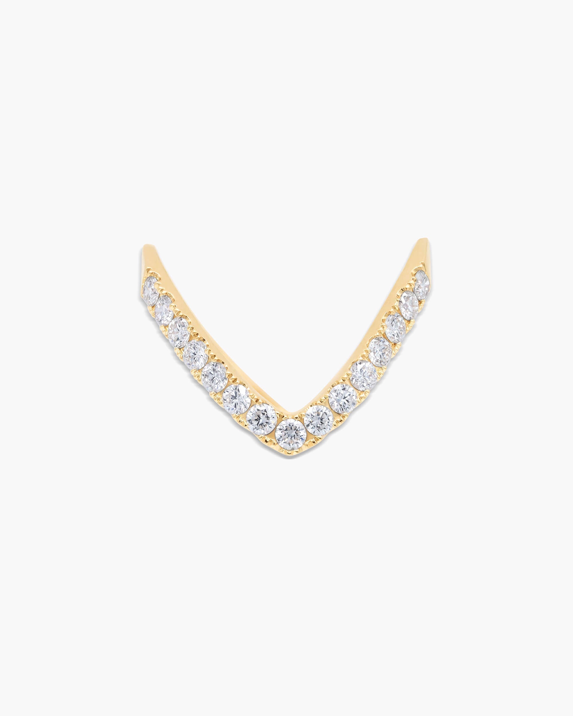 0.5 CT Round V-Shaped Lab Grown Diamond Wedding Band