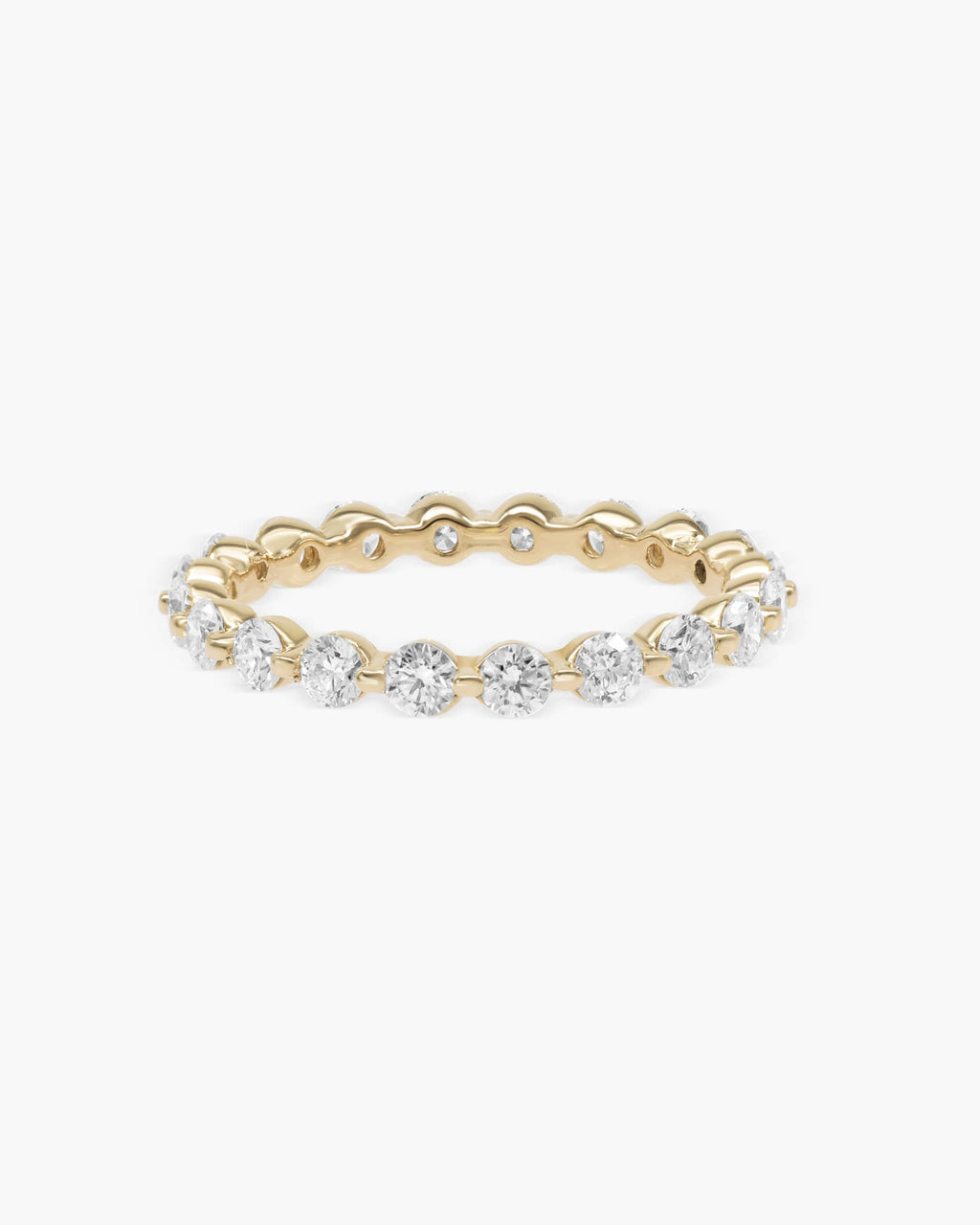 1.1 CT Round Full Eternity Lab Grown Diamond Wedding Band