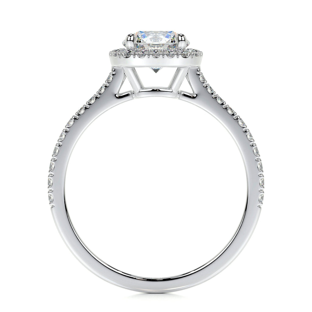 Round Halo Lab Grown Diamond Engagement Ring