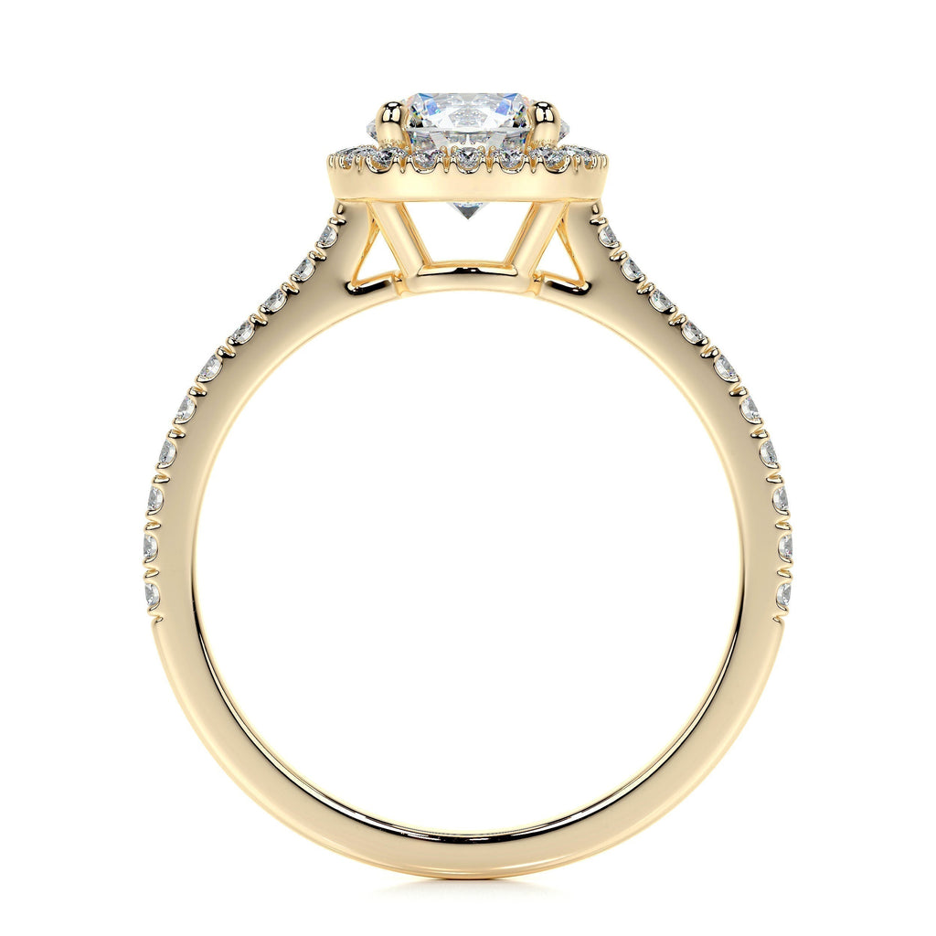 Round Halo Lab Grown Diamond Engagement Ring