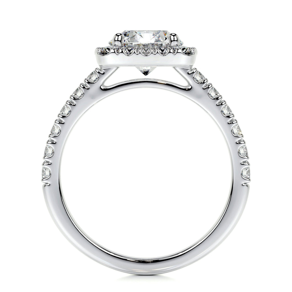 Round Halo Lab Grown Diamond Engagement Ring