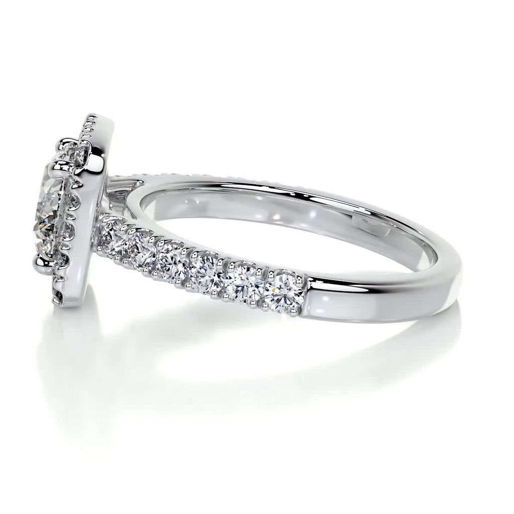 Round Halo Lab Grown Diamond Engagement Ring