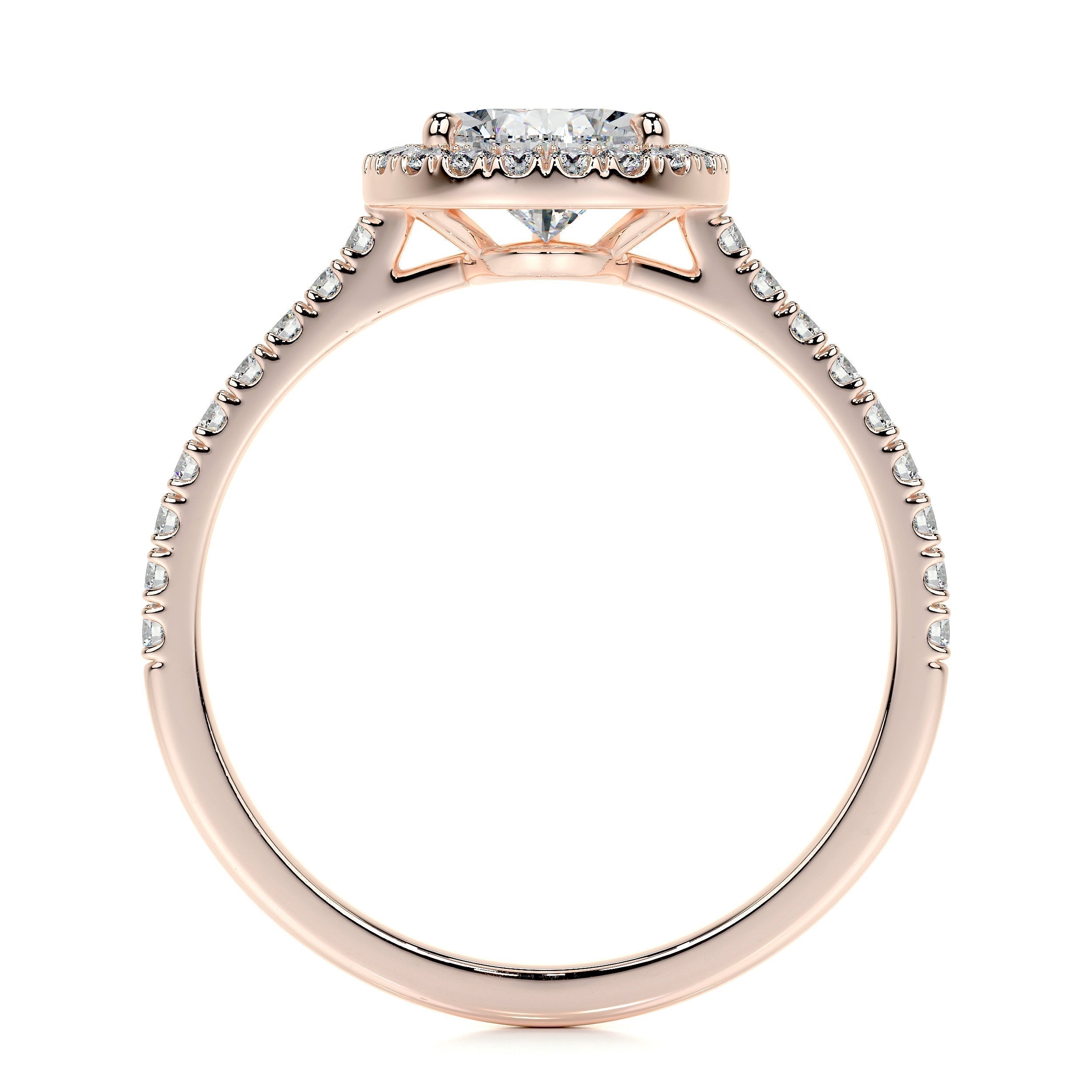 Pear Halo Lab Grown Diamond Engagement Ring