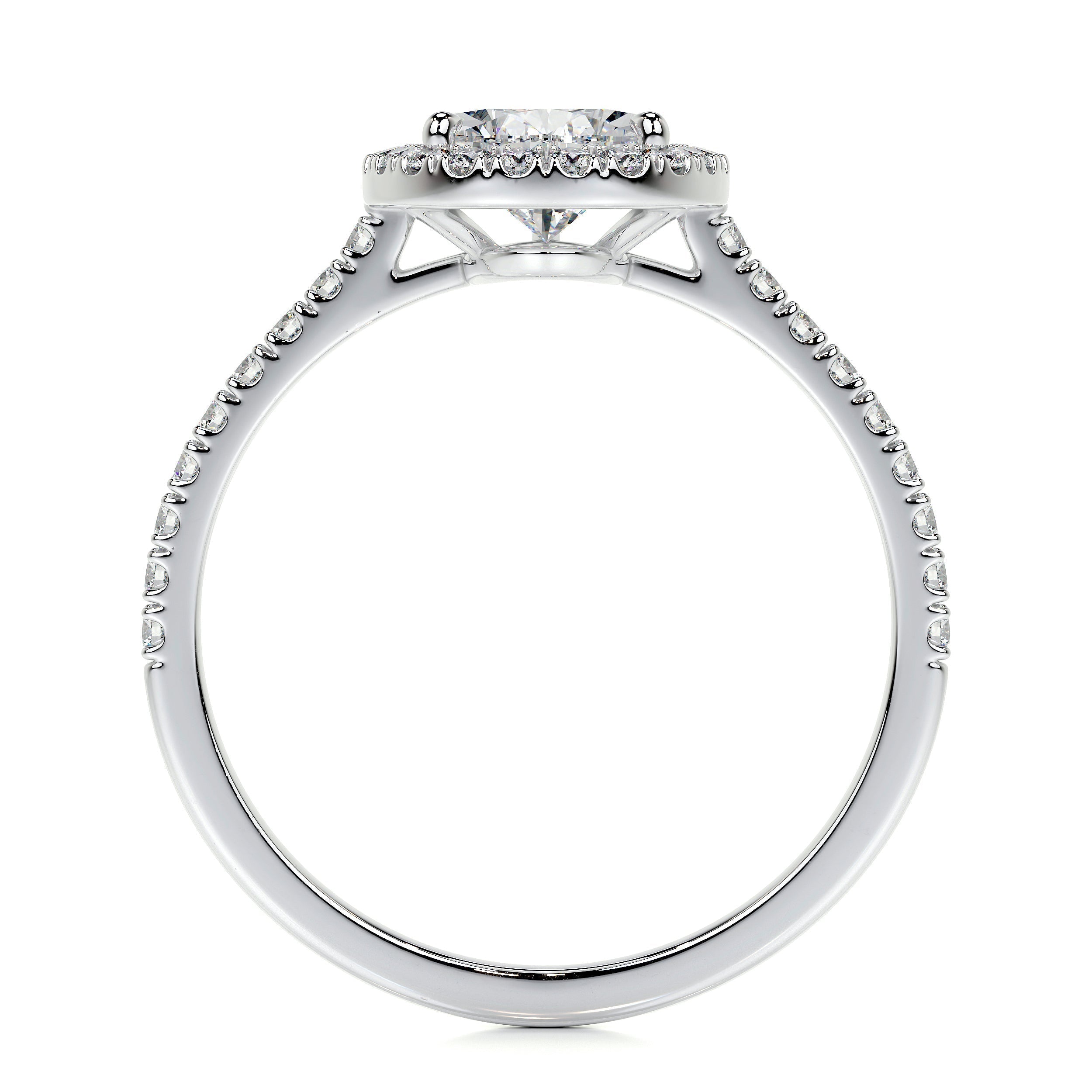 Pear Halo Lab Grown Diamond Engagement Ring