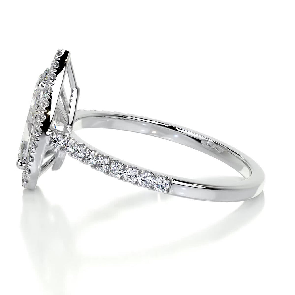 Pear Halo Lab Grown Diamond Engagement Ring