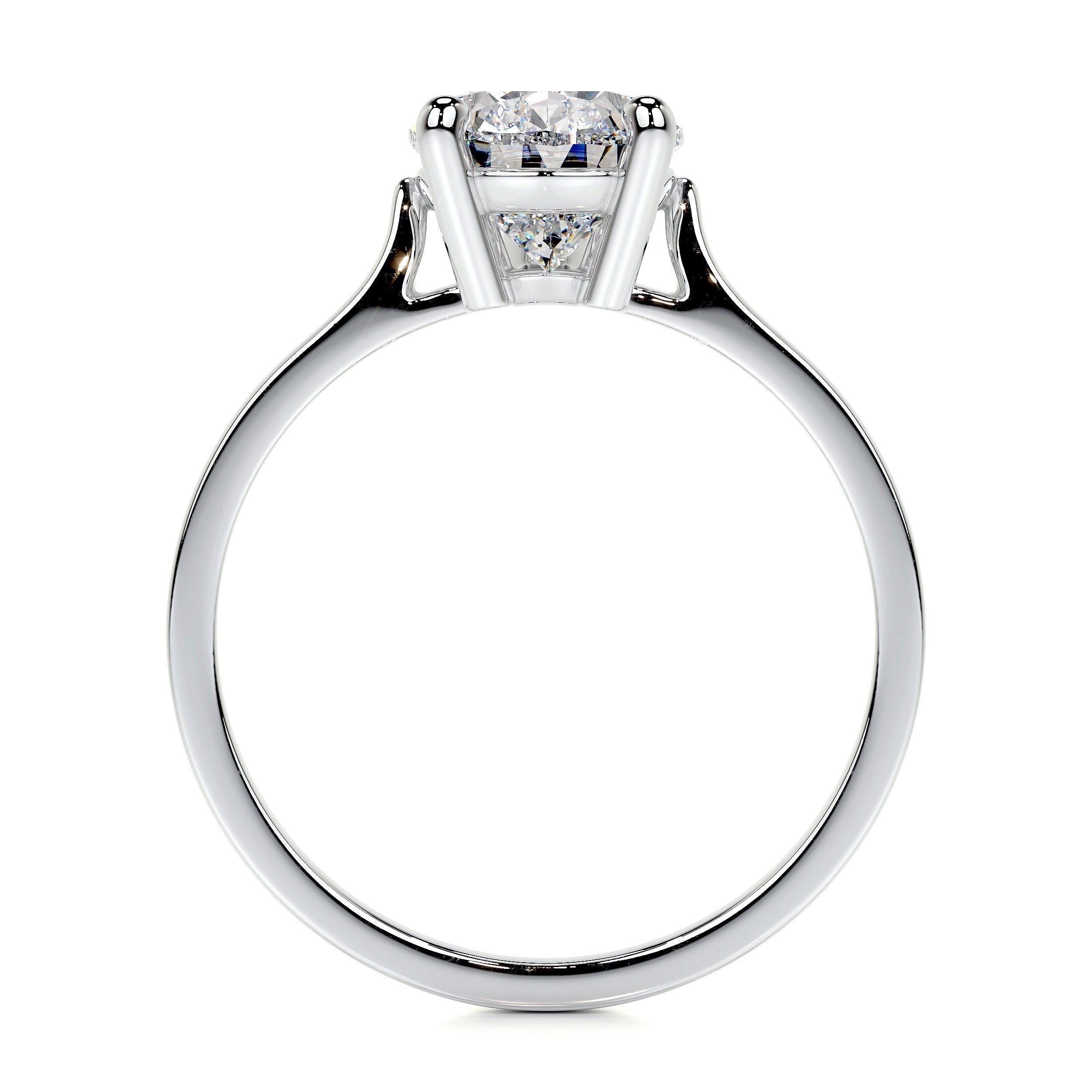 Round Solitaire Lab Grown Diamond Engagement Ring