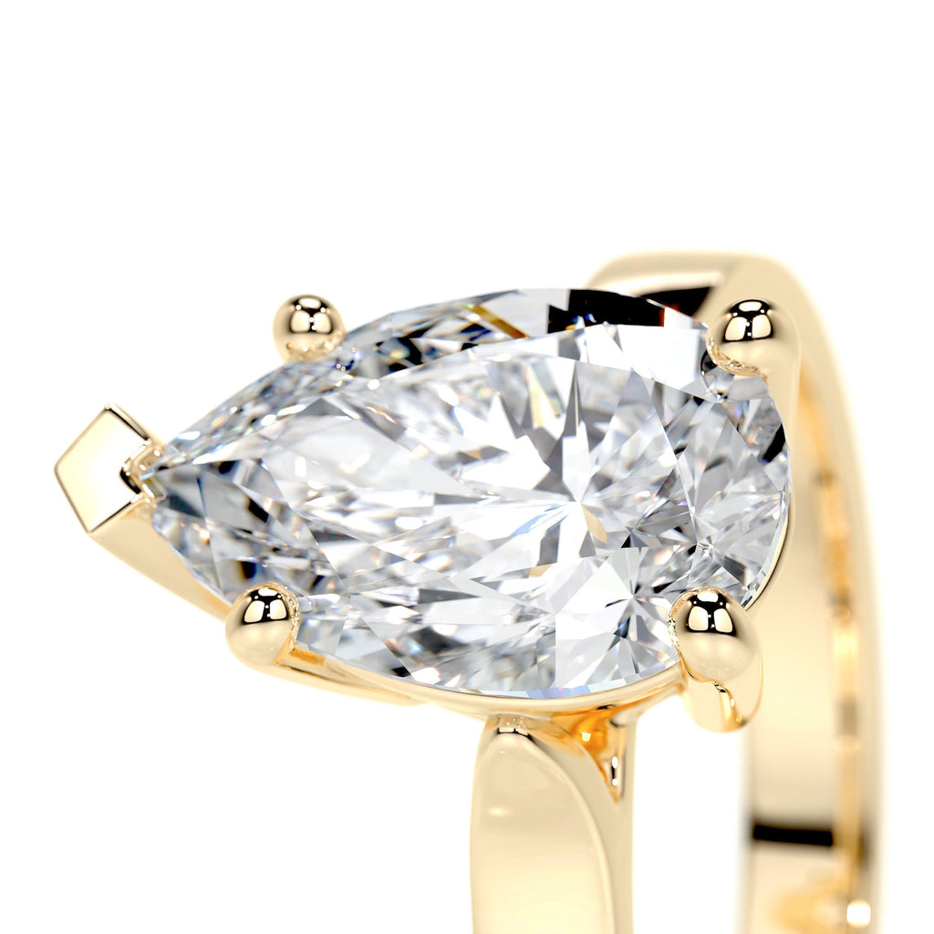 Round Solitaire Lab Grown Diamond Engagement Ring