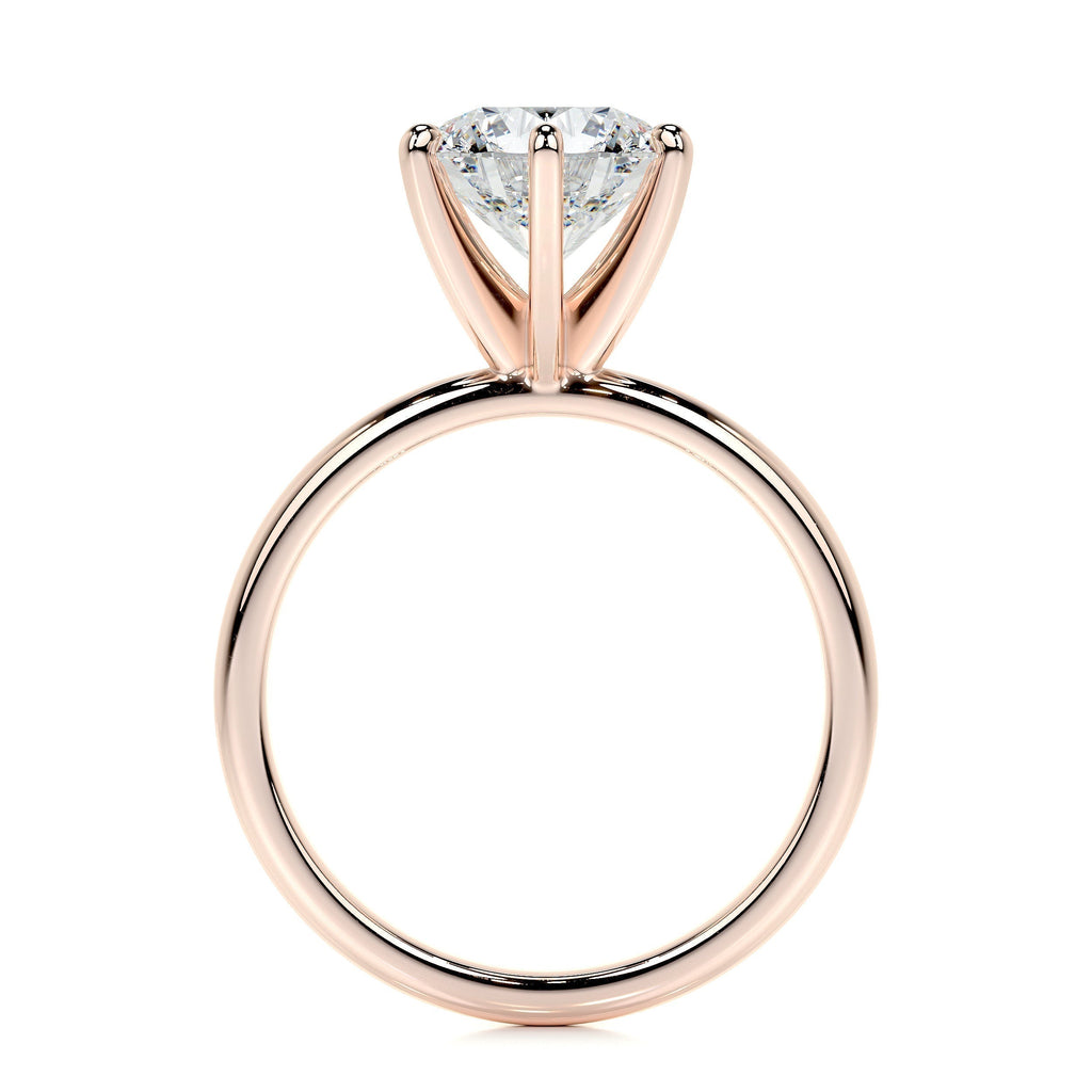 2.0 CT Round Solitaire CVD E/VS2 Diamond Engagement Ring 55