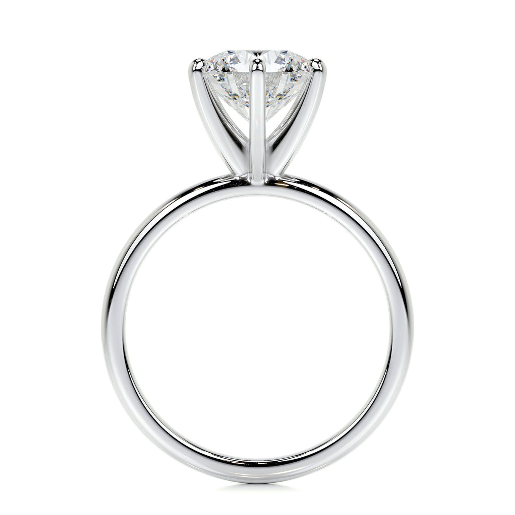 Round Solitaire Lab Grown Diamond Engagement Ring