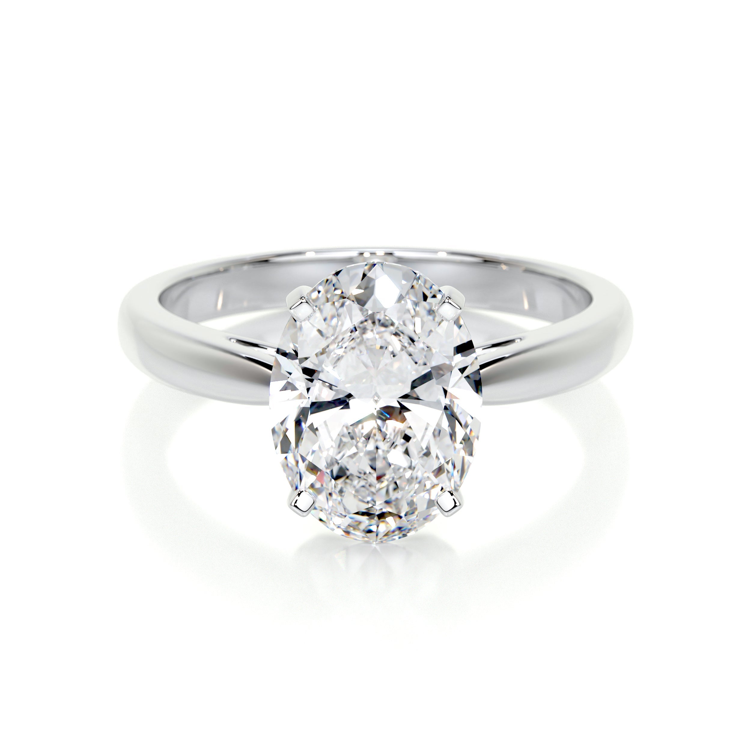 Oval Solitaire Lab Grown Diamond Engagement Ring