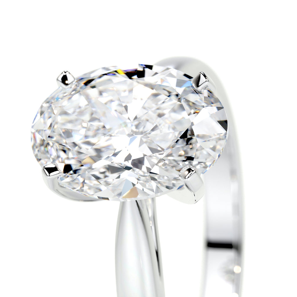 Oval Solitaire Lab Grown Diamond Engagement Ring