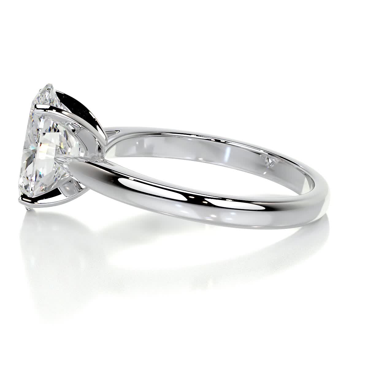 Oval Solitaire Lab Grown Diamond Engagement Ring