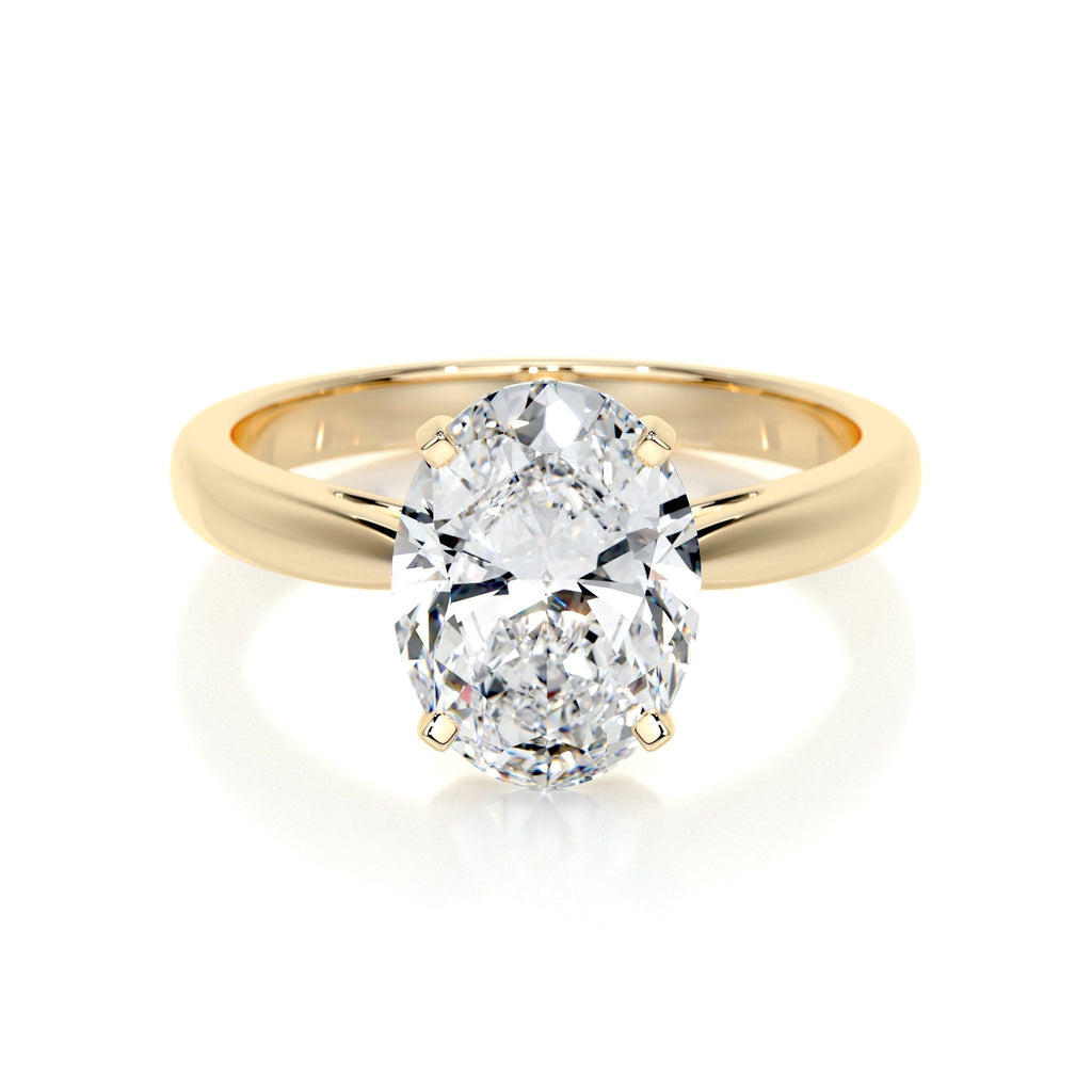 Oval Solitaire Lab Grown Diamond Engagement Ring