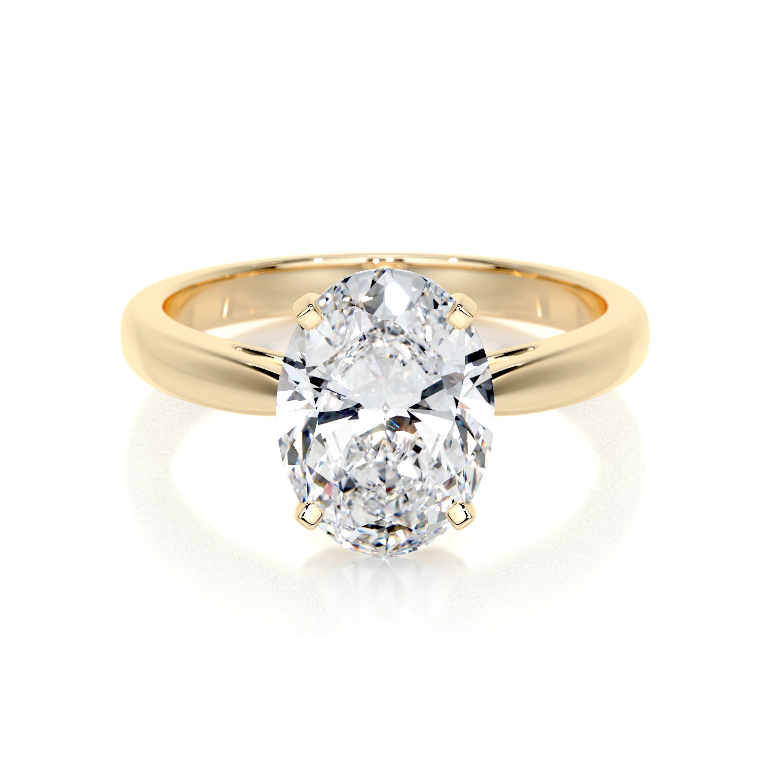 Oval Solitaire Lab Grown Diamond Engagement Ring