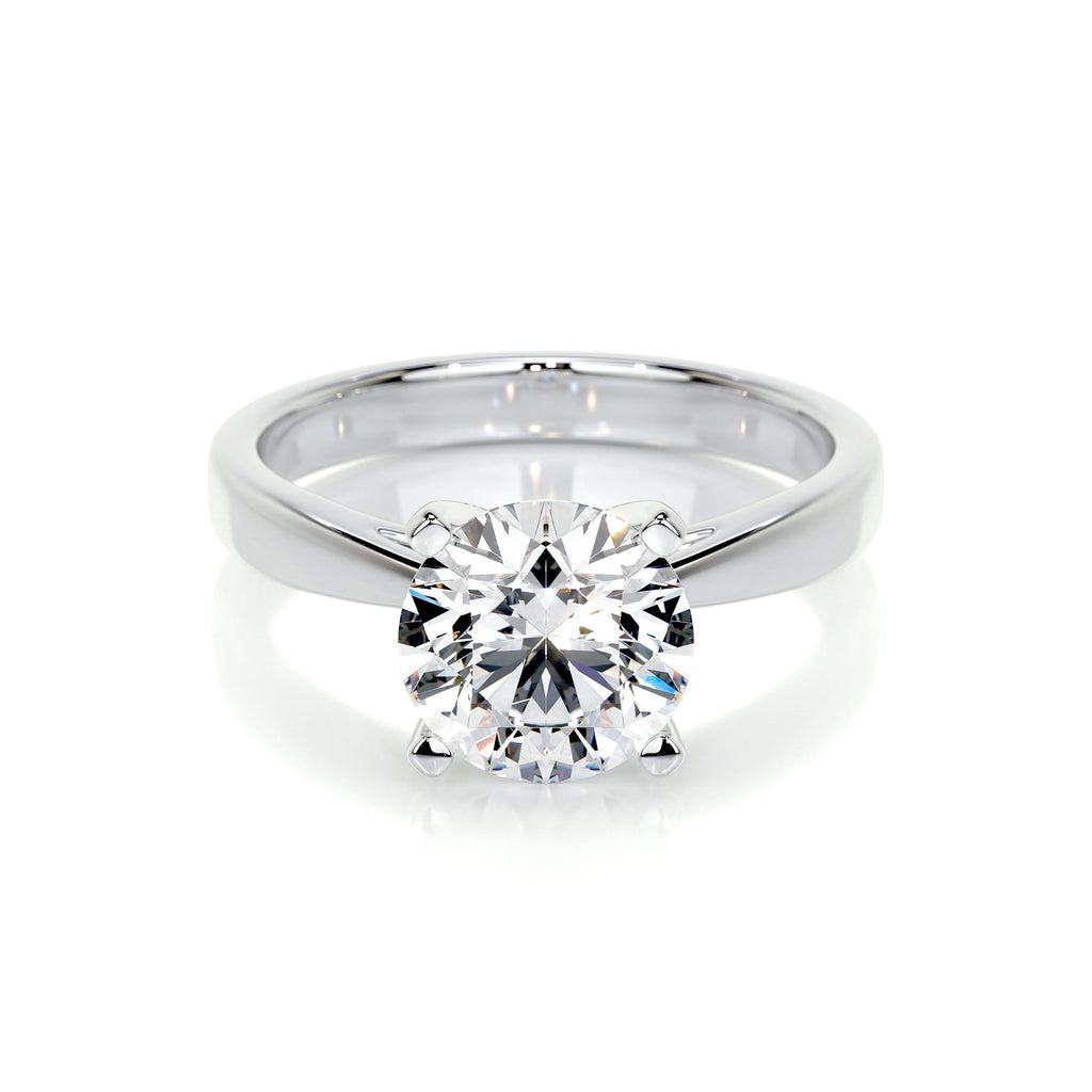 Round Solitaire Lab Grown Diamond Engagement Ring
