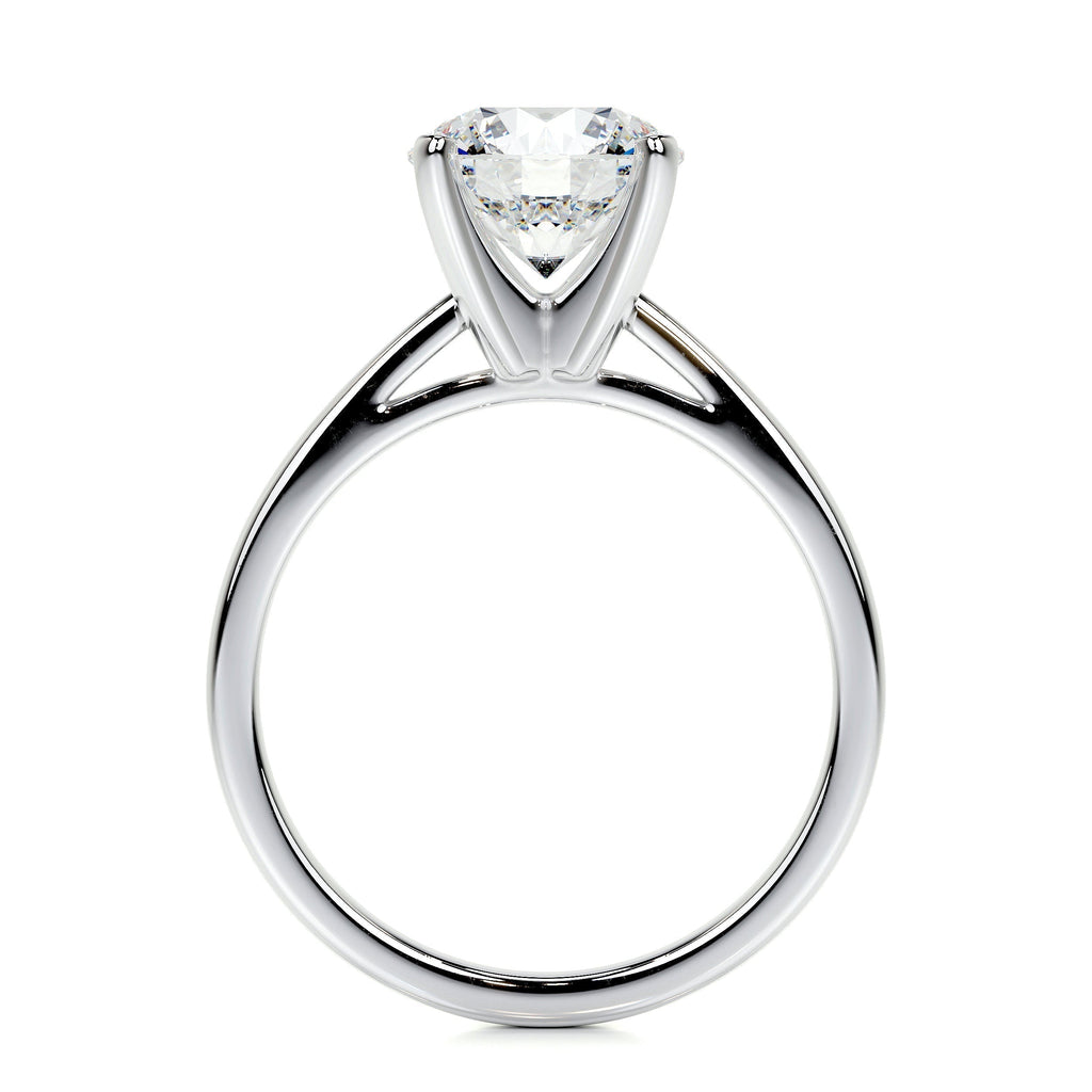 Round Solitaire Lab Grown Diamond Engagement Ring