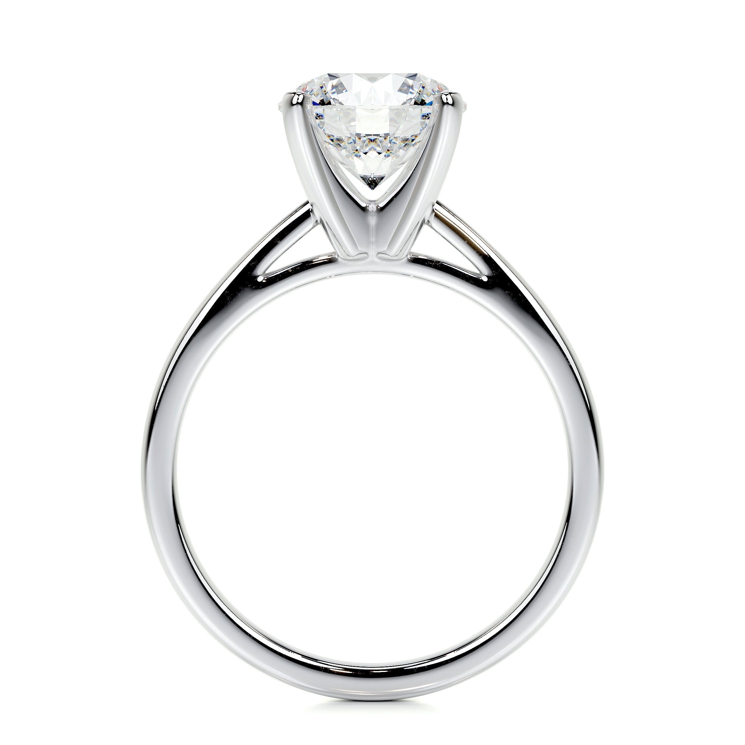 Round Solitaire Lab Grown Diamond Engagement Ring