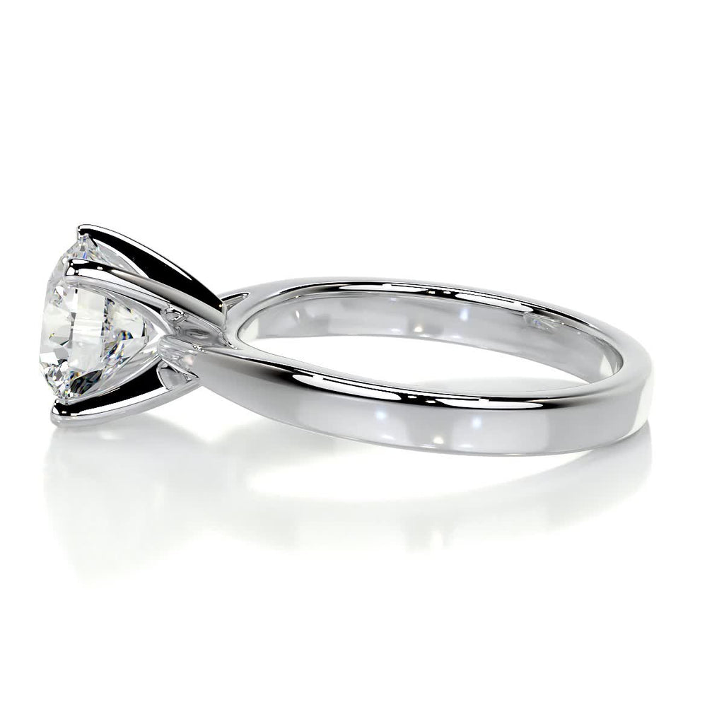 Round Solitaire Lab Grown Diamond Engagement Ring