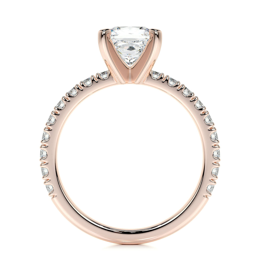Princess Pave Lab Grown Diamond Engagement Ring