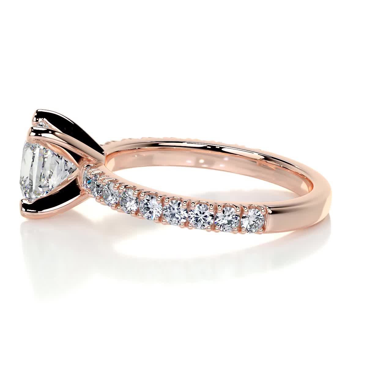 Princess Pave Lab Grown Diamond Engagement Ring