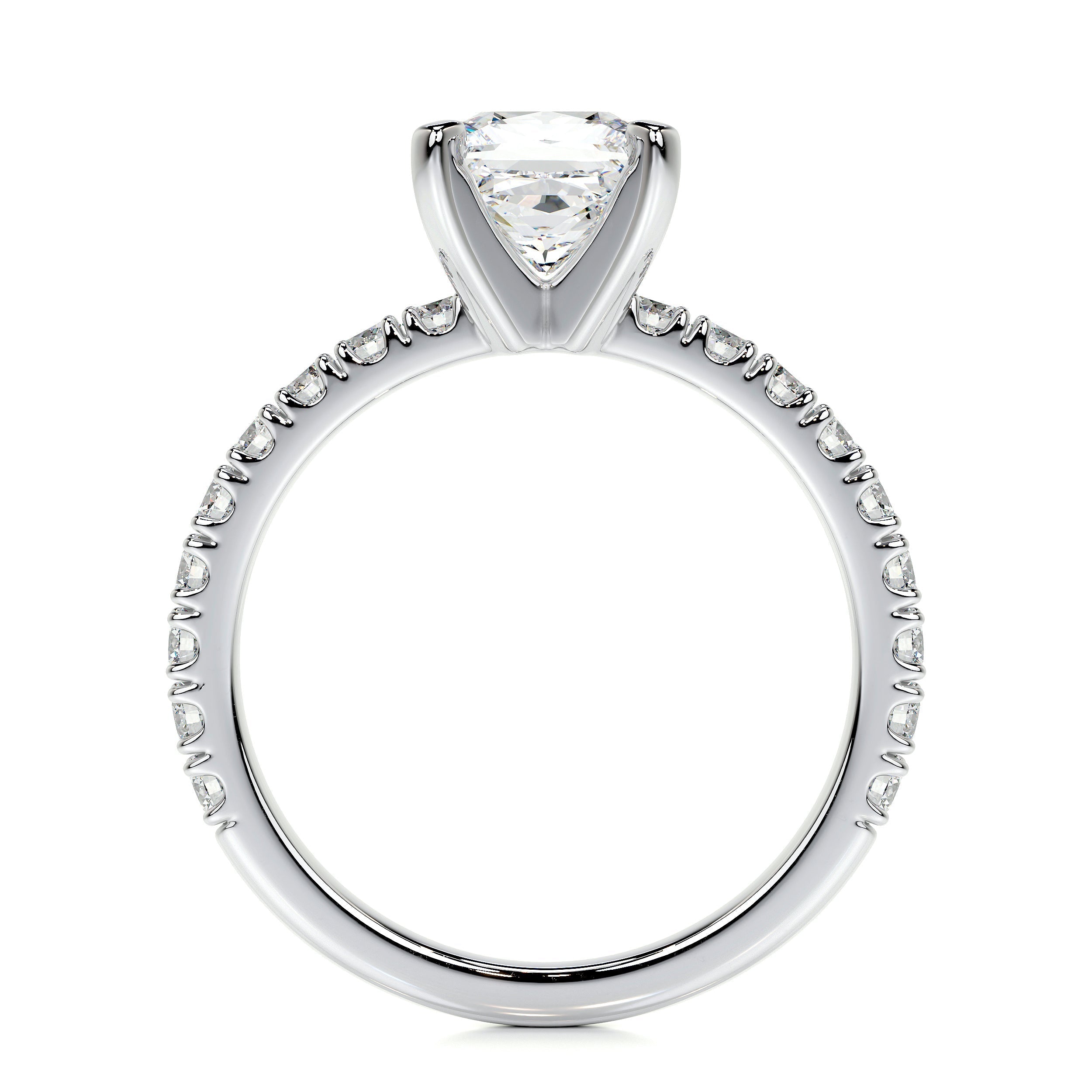 Princess Pave Lab Grown Diamond Engagement Ring
