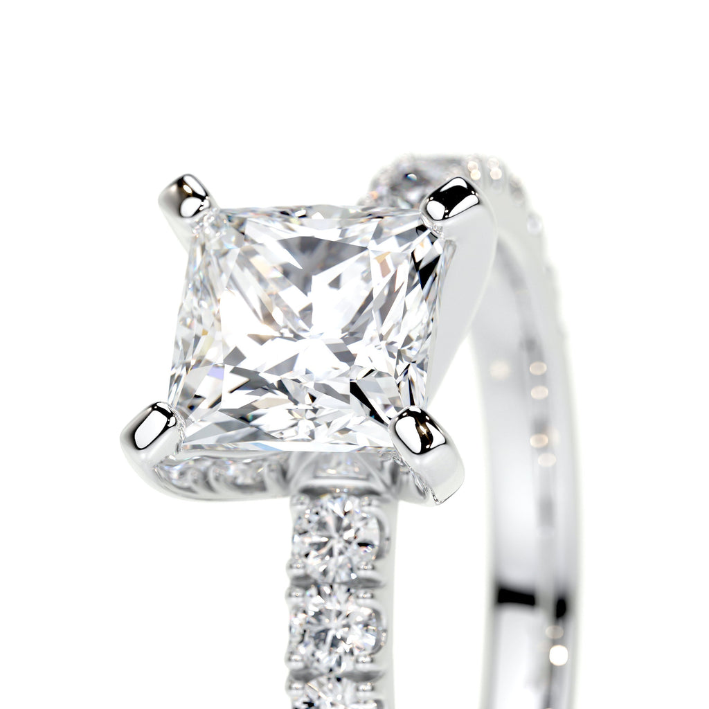 Princess Pave Lab Grown Diamond Engagement Ring
