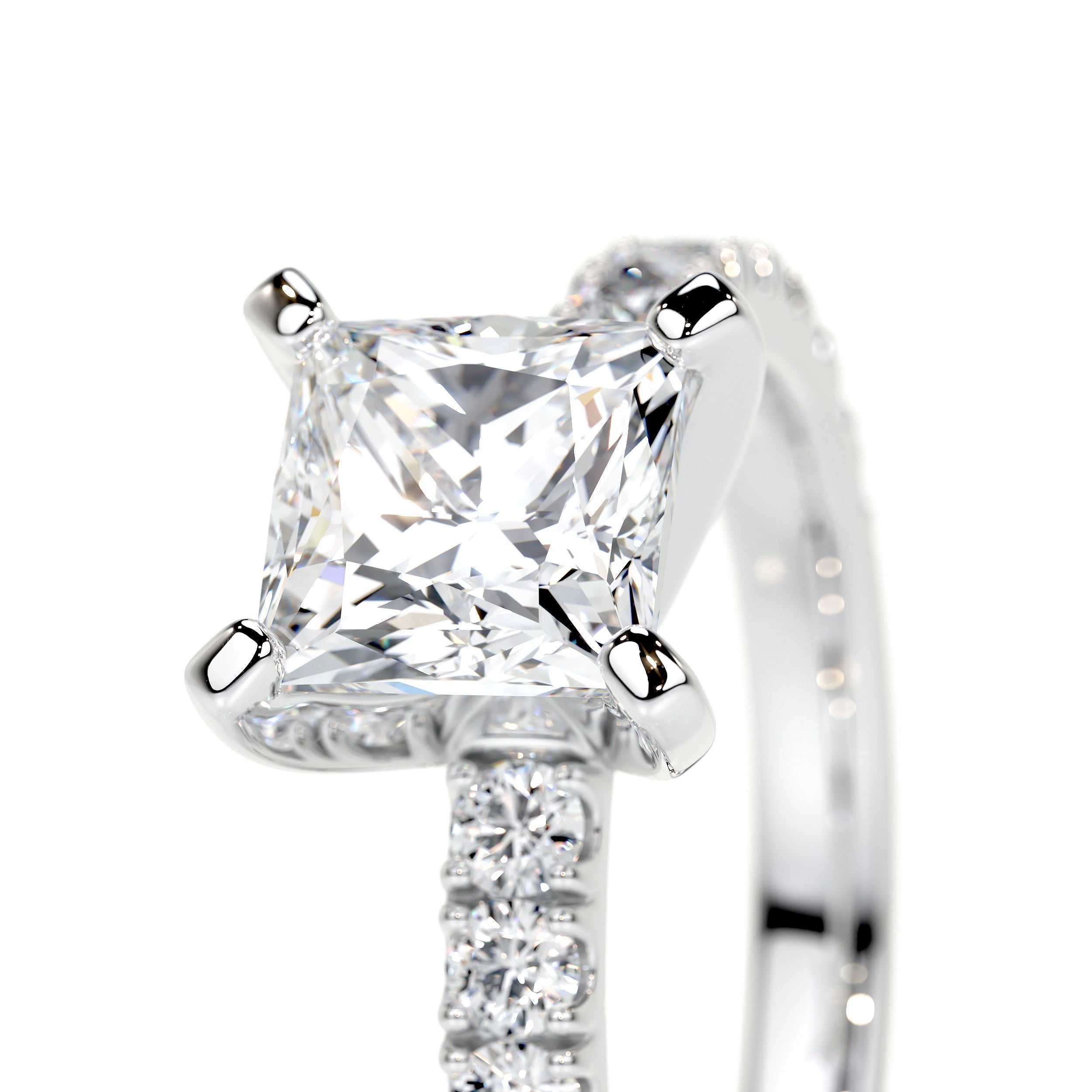 Princess Pave Lab Grown Diamond Engagement Ring