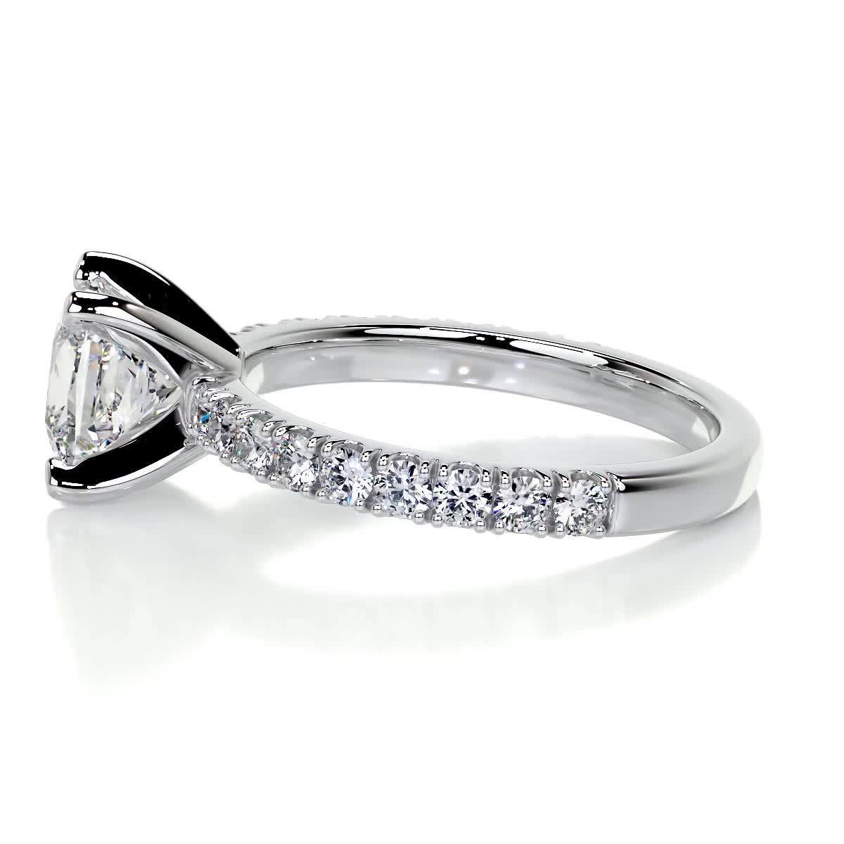 Princess Pave Lab Grown Diamond Engagement Ring