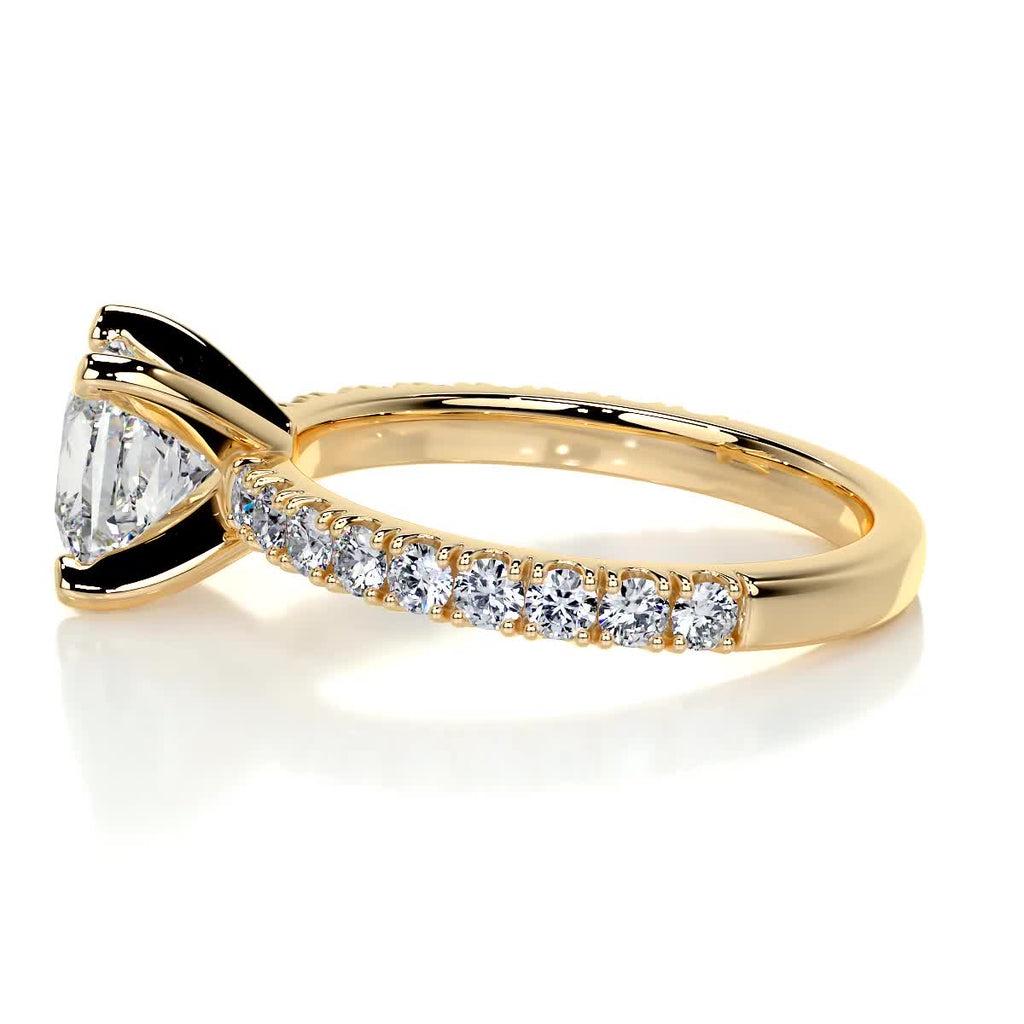 Princess Pave Lab Grown Diamond Engagement Ring