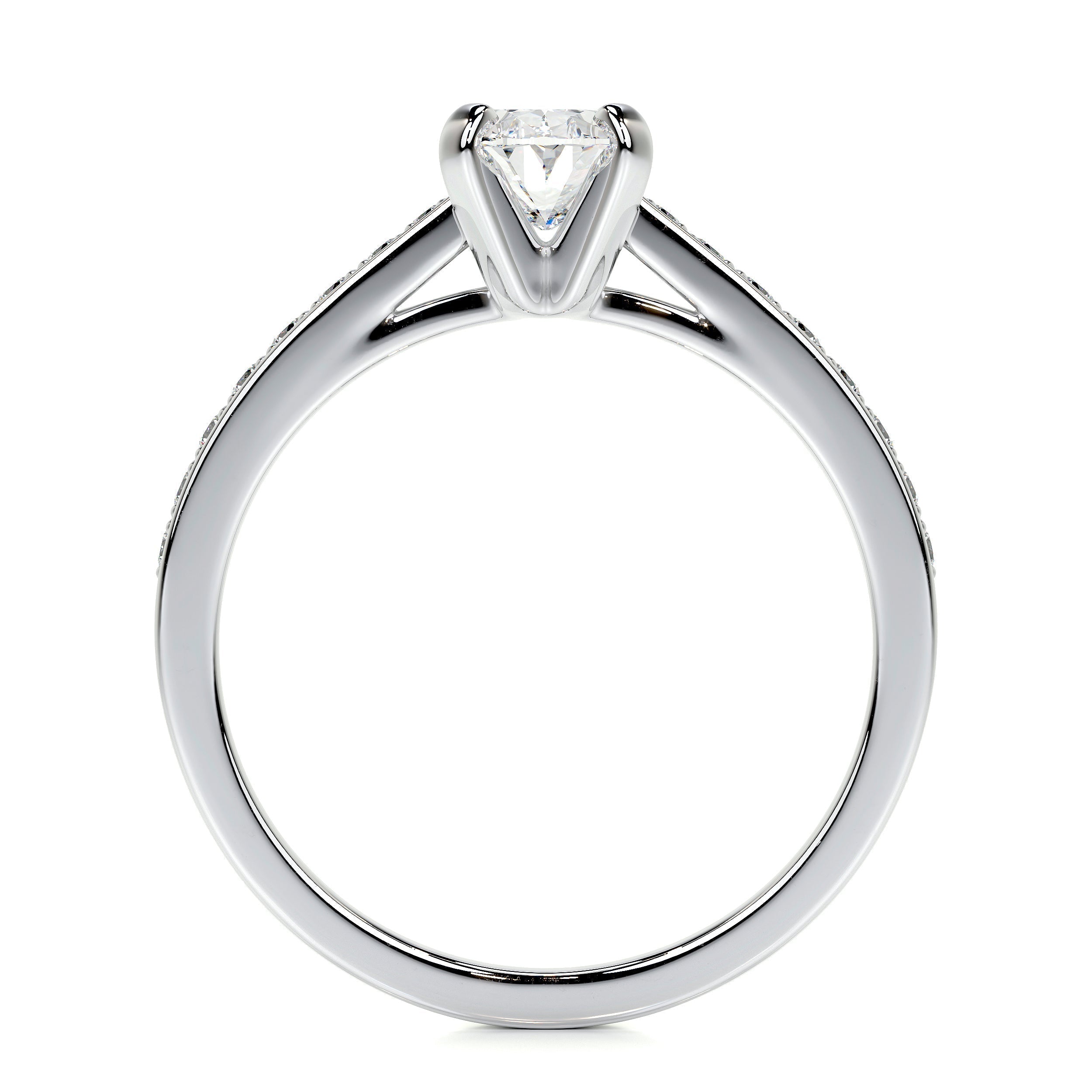 Oval Pave Lab Grown Diamond Engagement Ring