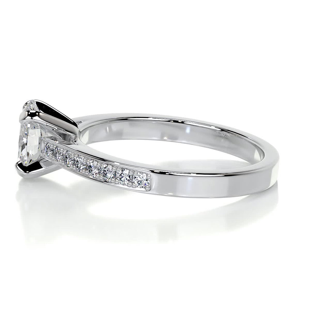 Oval Pave Lab Grown Diamond Engagement Ring