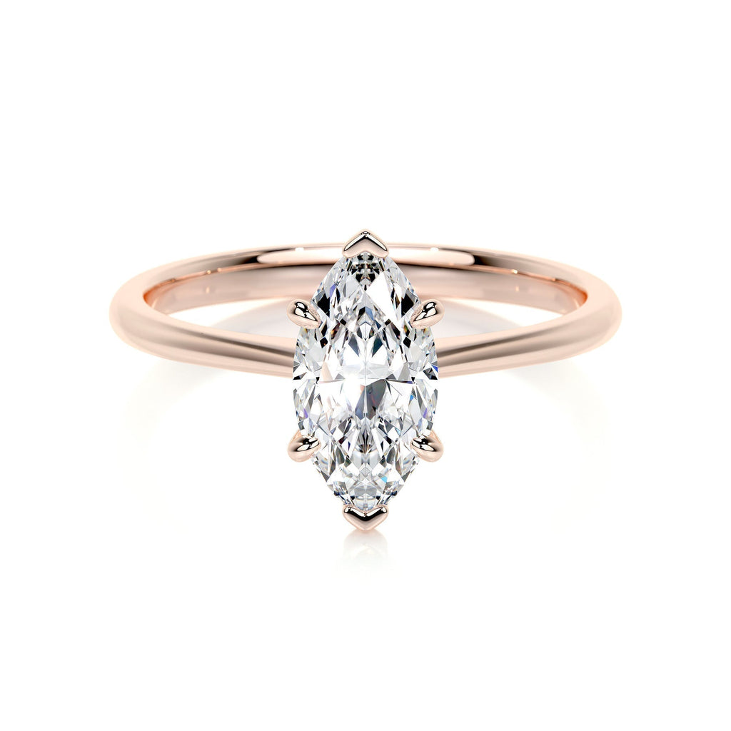Marquise Solitaire Lab Grown Diamond Engagement Ring