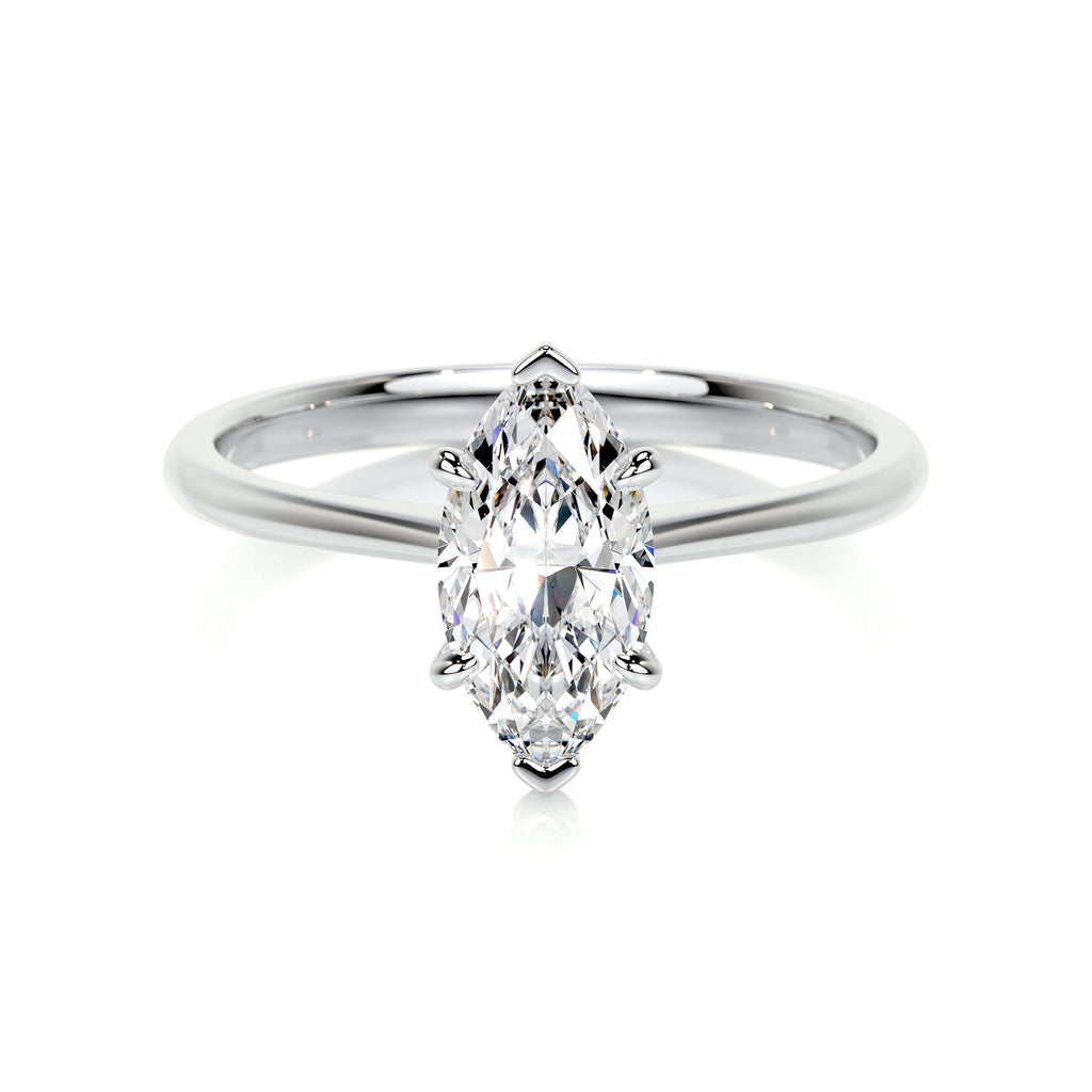 Marquise Solitaire Lab Grown Diamond Engagement Ring