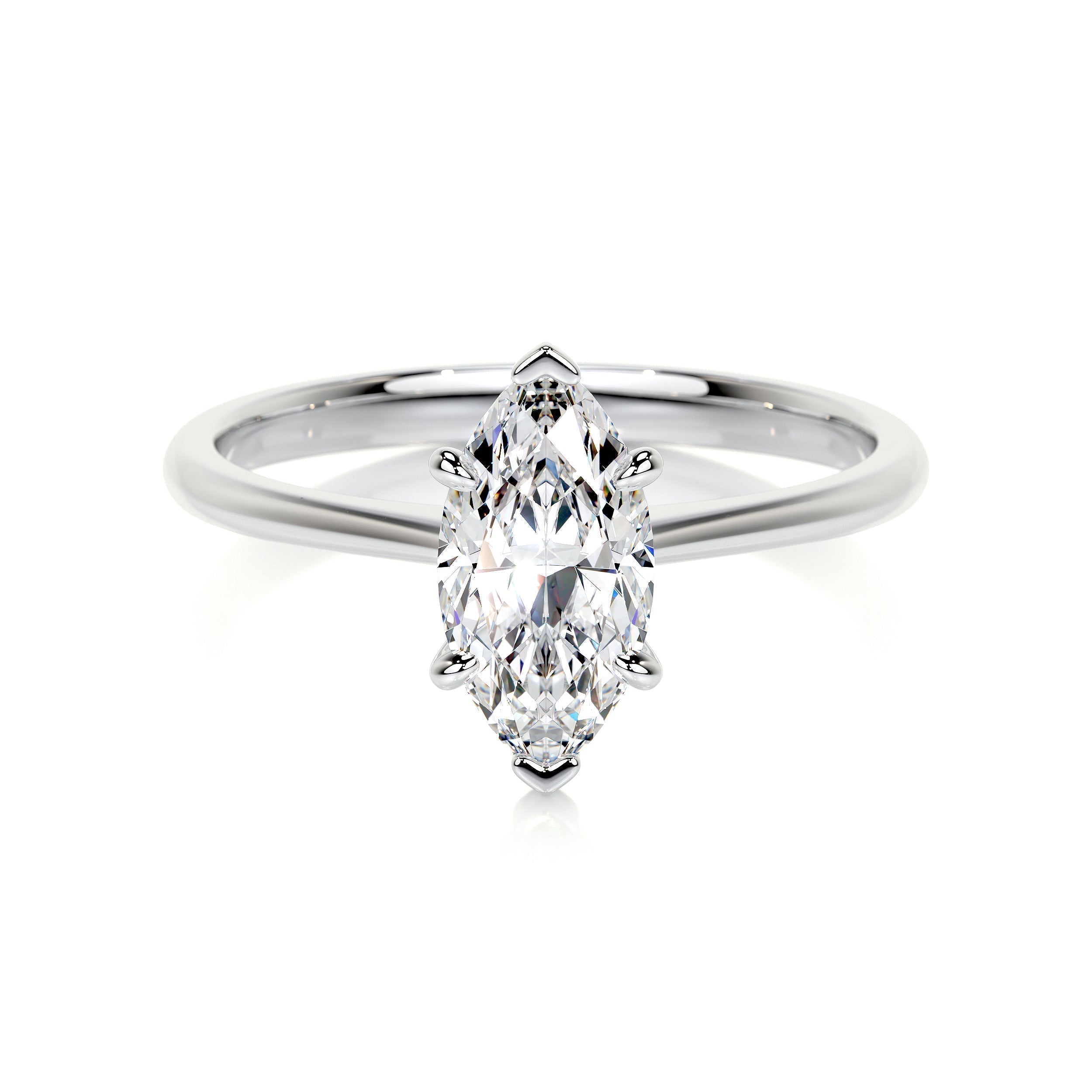 Marquise Solitaire Lab Grown Diamond Engagement Ring