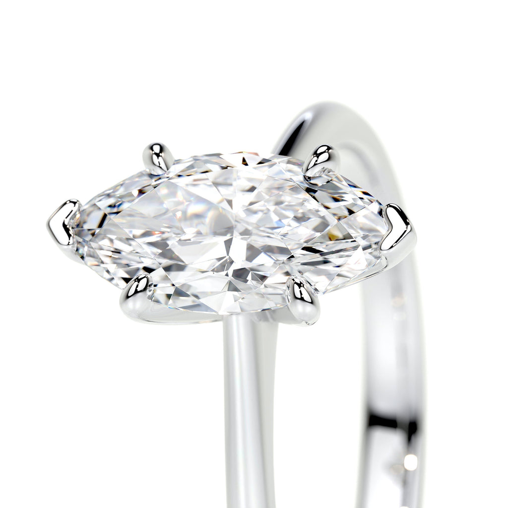 Marquise Solitaire Lab Grown Diamond Engagement Ring