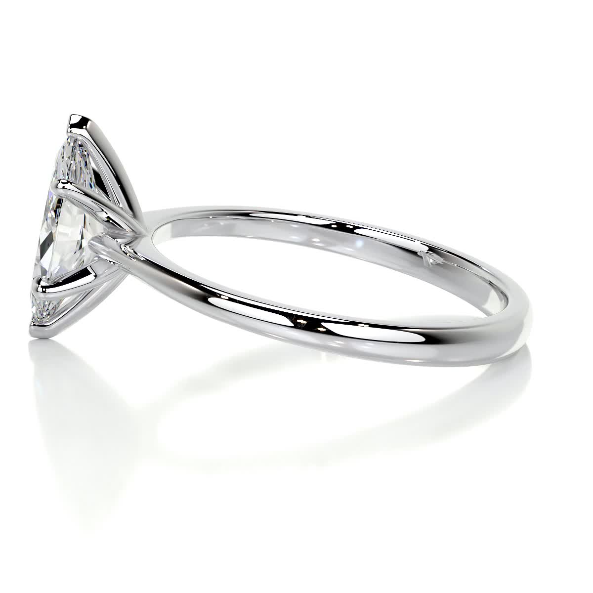 Marquise Solitaire Lab Grown Diamond Engagement Ring