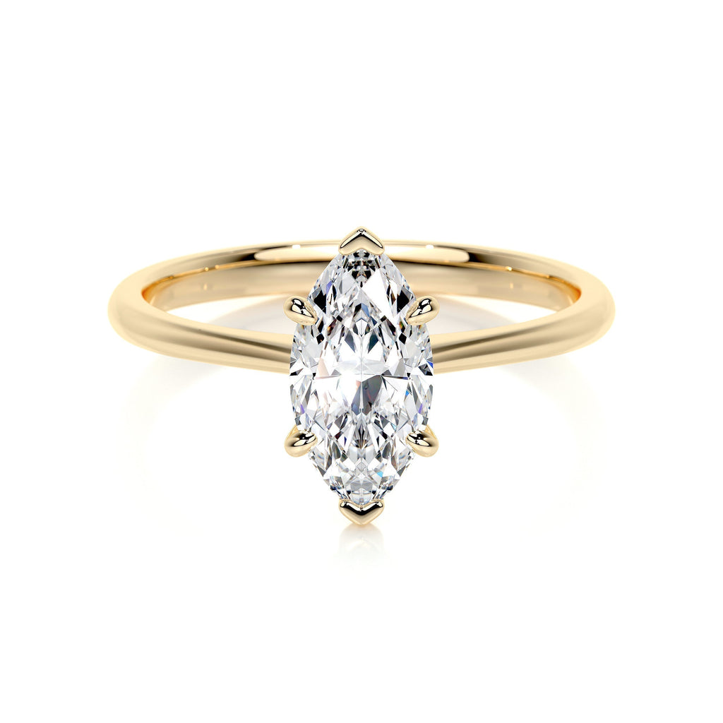Marquise Solitaire Lab Grown Diamond Engagement Ring