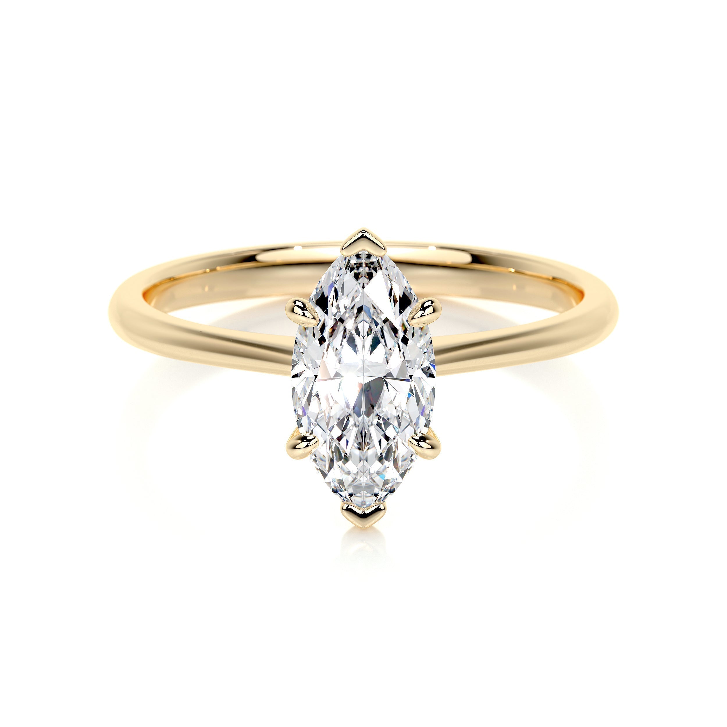 Marquise Solitaire Lab Grown Diamond Engagement Ring