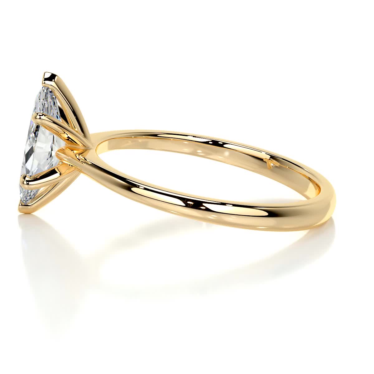 Marquise Solitaire Lab Grown Diamond Engagement Ring