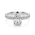 Pear Pave Lab Grown Diamond Engagement Ring